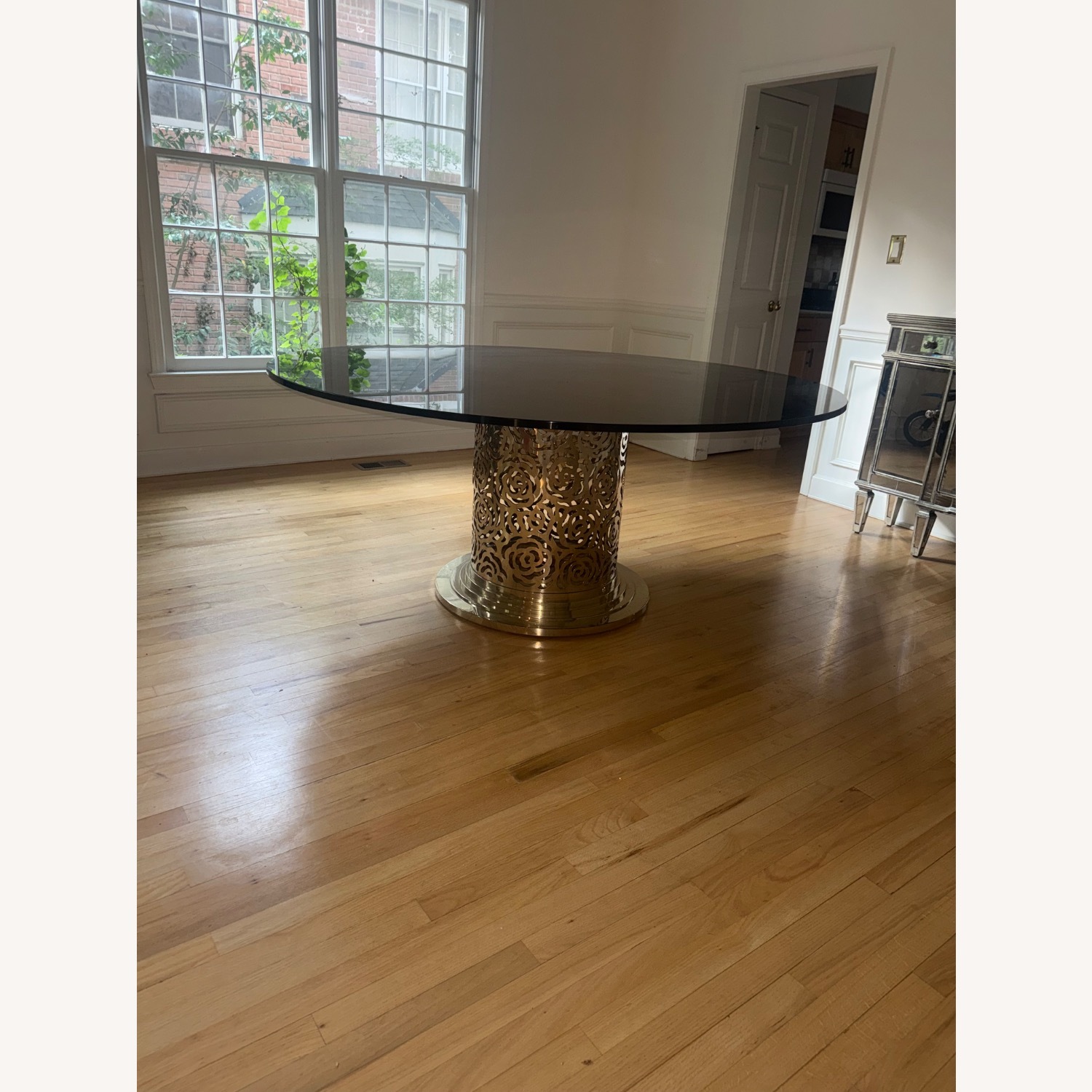 Black Metal Dining Table - image-5