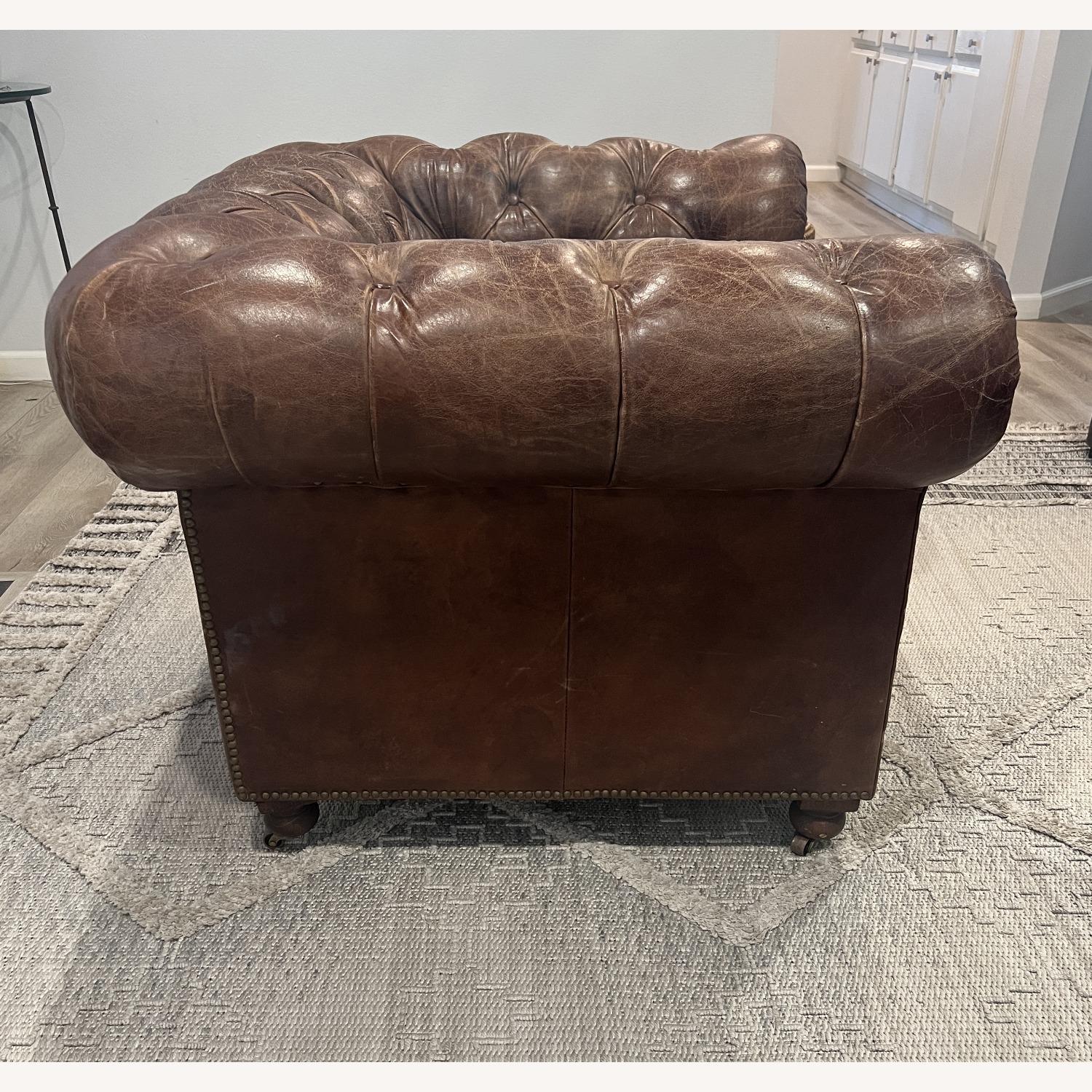Restoration Hardware Kensington Leather Chair - image-2