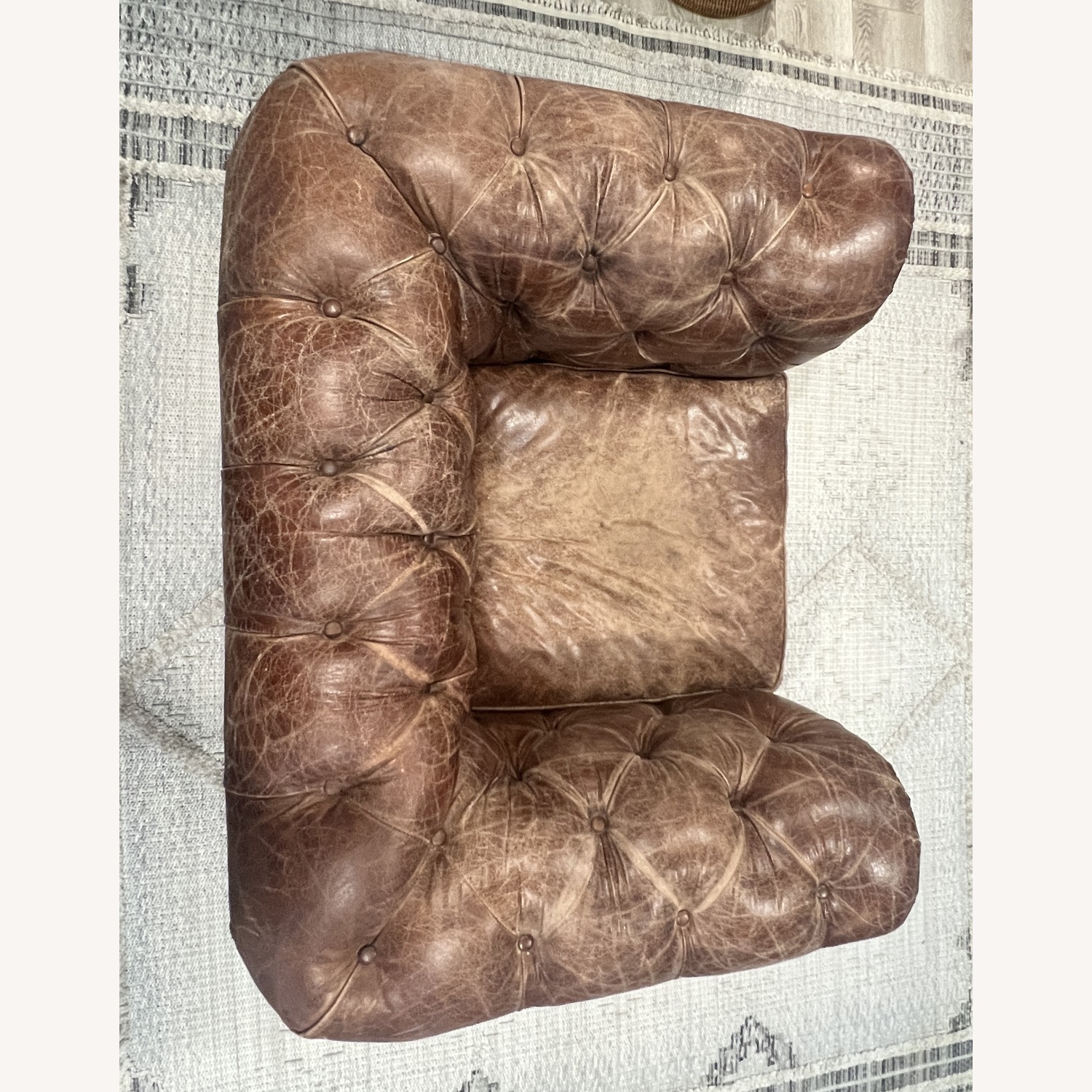 Restoration Hardware Kensington Leather Chair - image-3