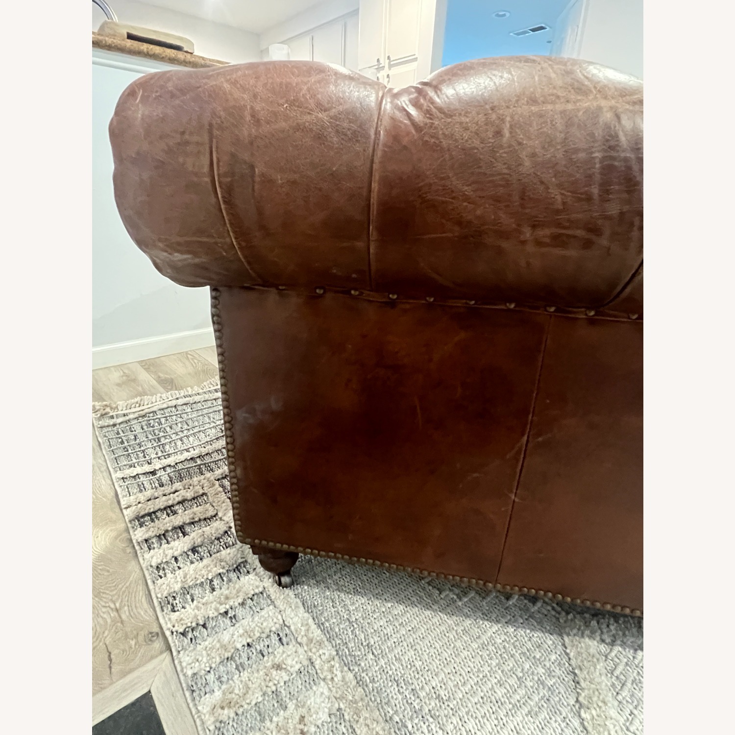 Restoration Hardware Kensington Leather Chair - image-6