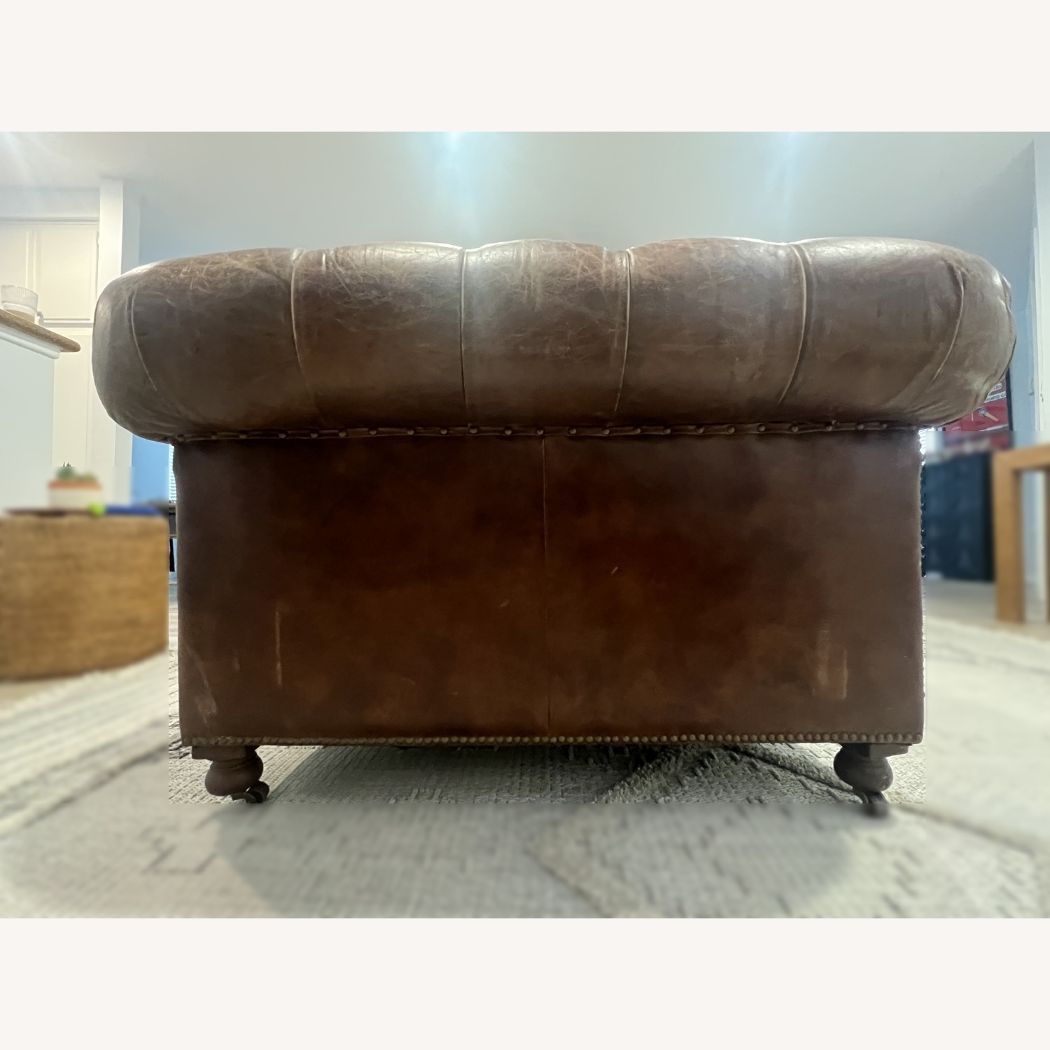 Restoration Hardware Kensington Leather Chair - image-5