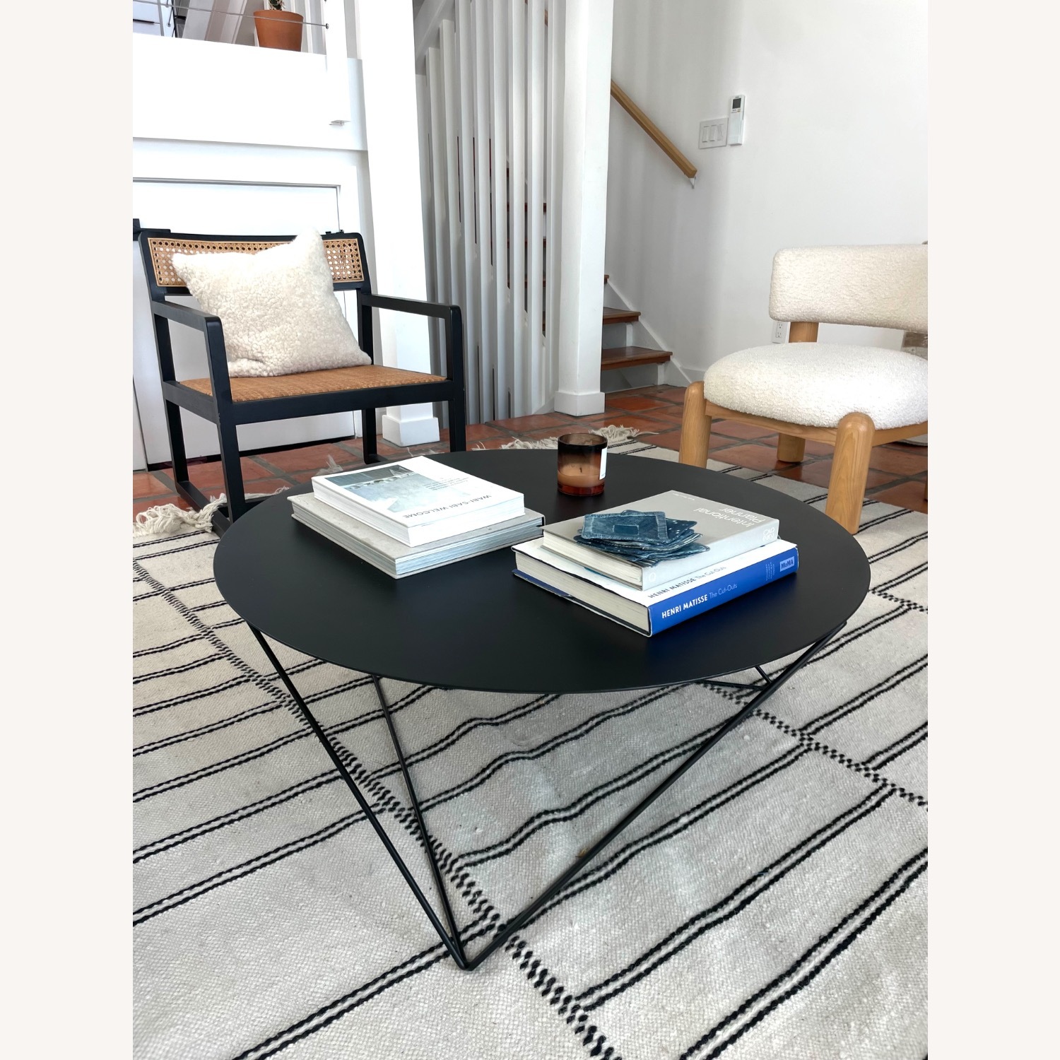 West Elm Eric Trine Black Round Coffee Table  - image-5