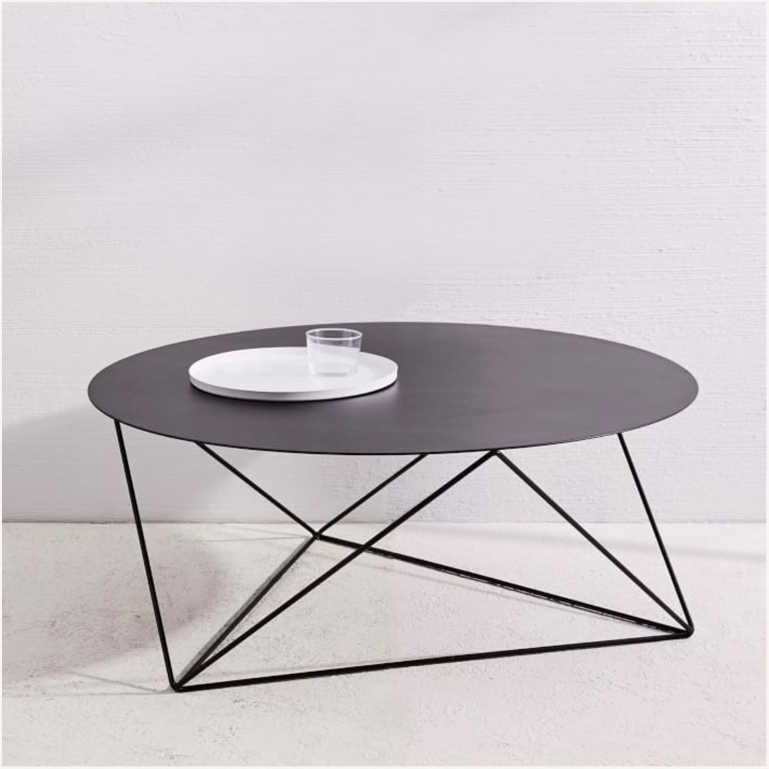 West Elm Eric Trine Black Round Coffee Table  - image-1