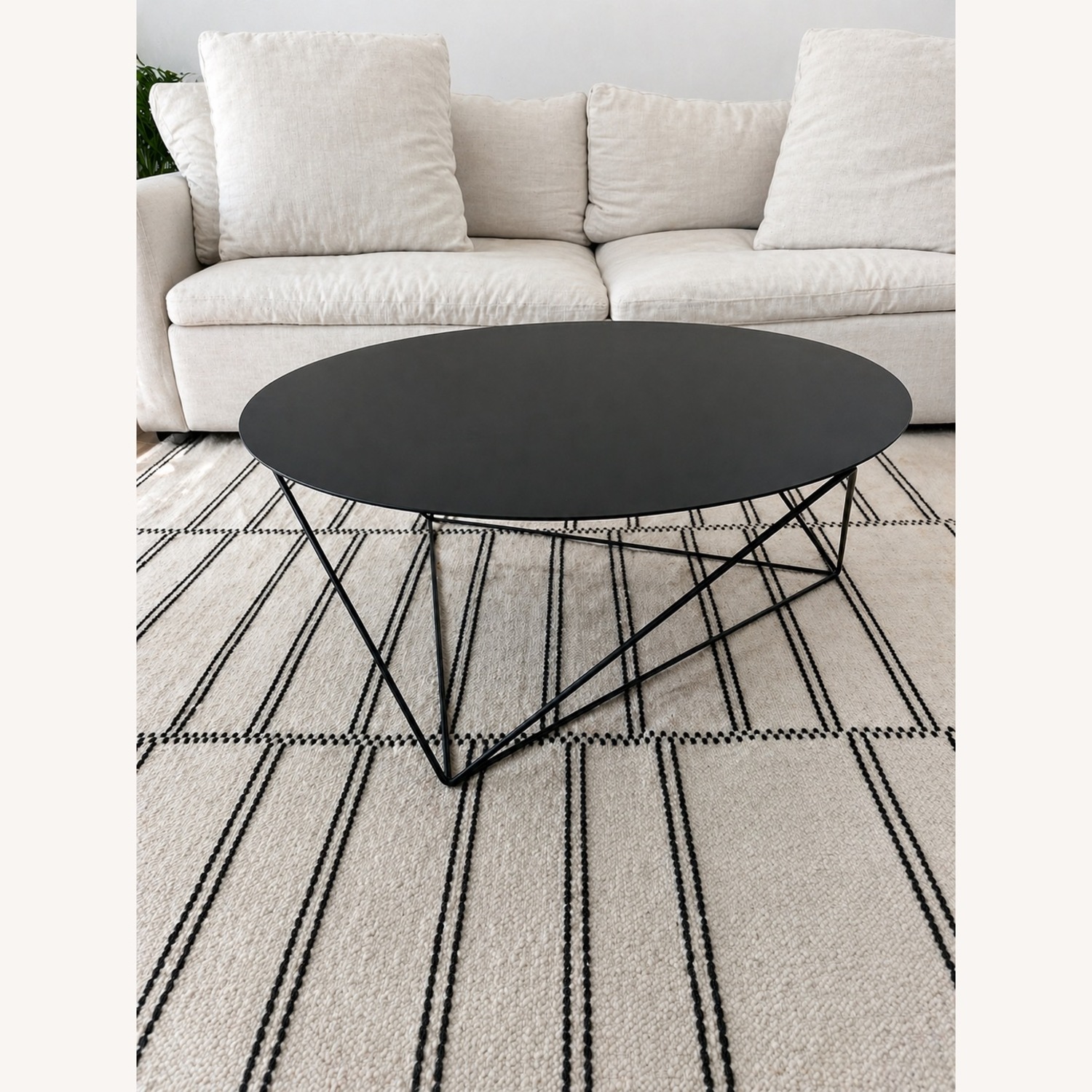 West Elm Eric Trine Black Round Coffee Table  - image-8