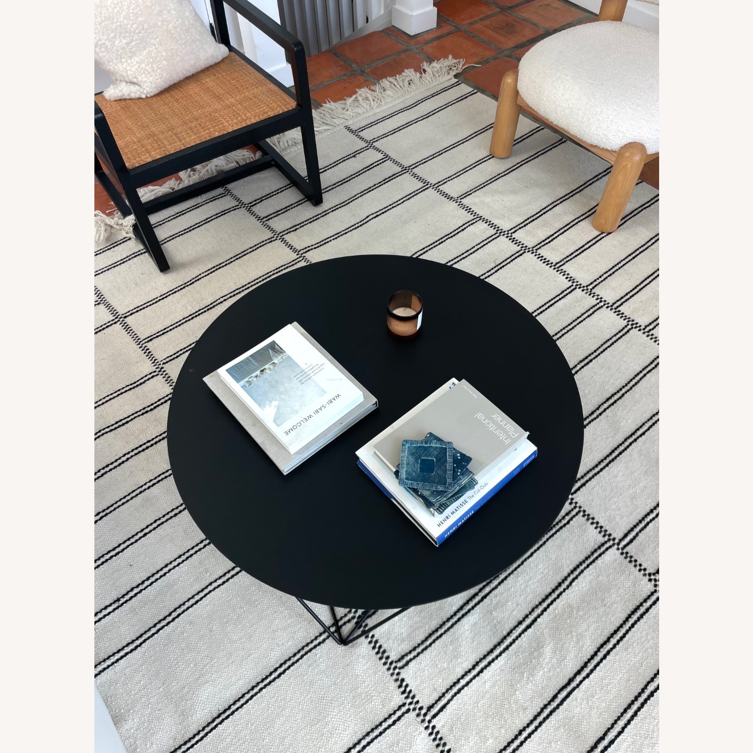 West Elm Eric Trine Black Round Coffee Table  - image-9