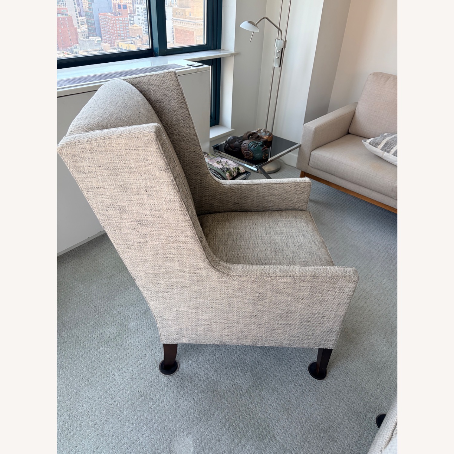 Mitchell Gold + Bob Williams Vivianne Avignon Light Gray Armchair - image-3