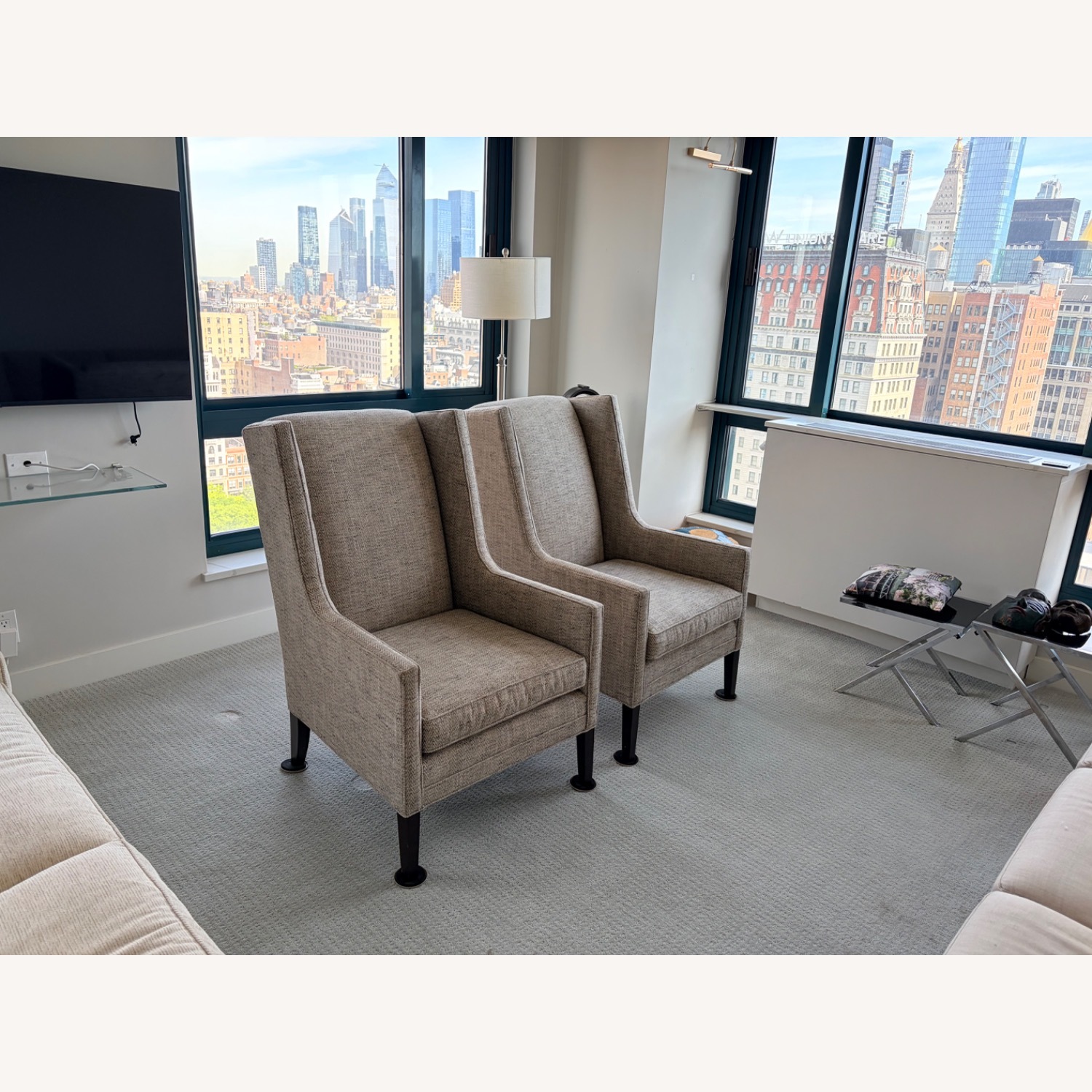 Mitchell Gold + Bob Williams Vivianne Avignon Light Gray Armchair - image-1