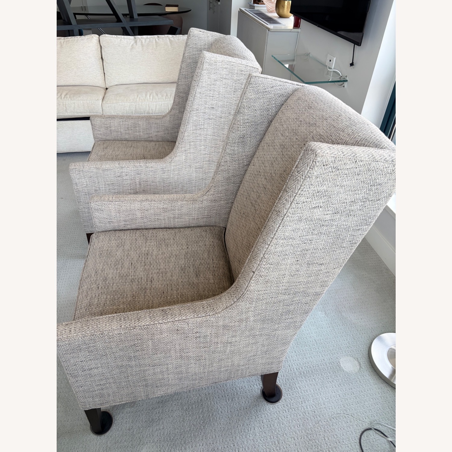 Mitchell Gold + Bob Williams Vivianne Avignon Light Gray Armchair - image-5