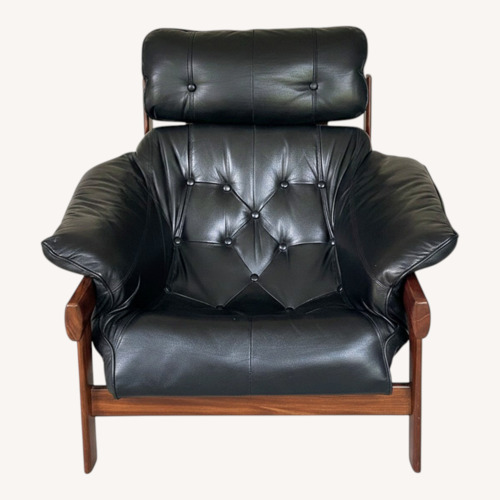 Used Percival Lafer Furniture Black Accent Chair for sale on AptDeco