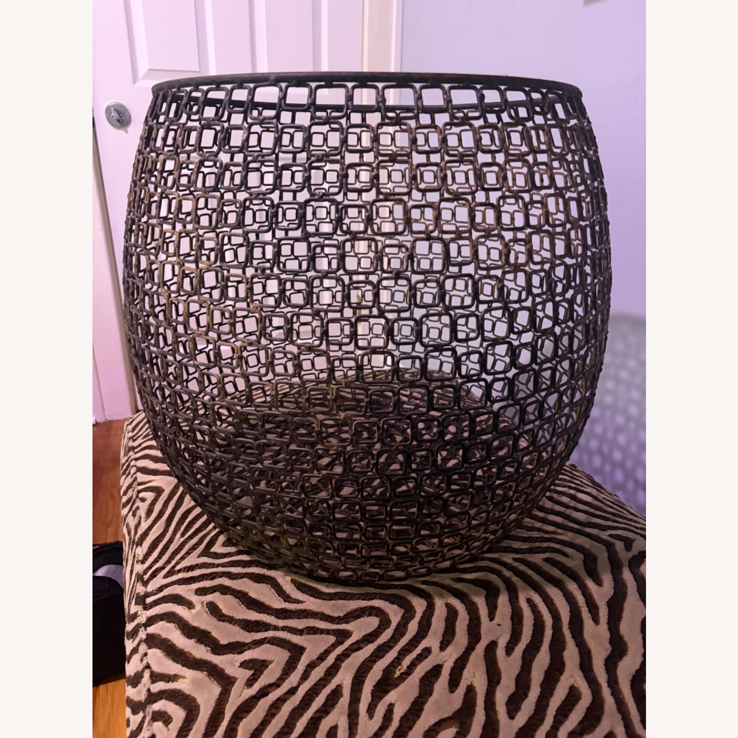 Metal Drum Side Table Side Table - image-2