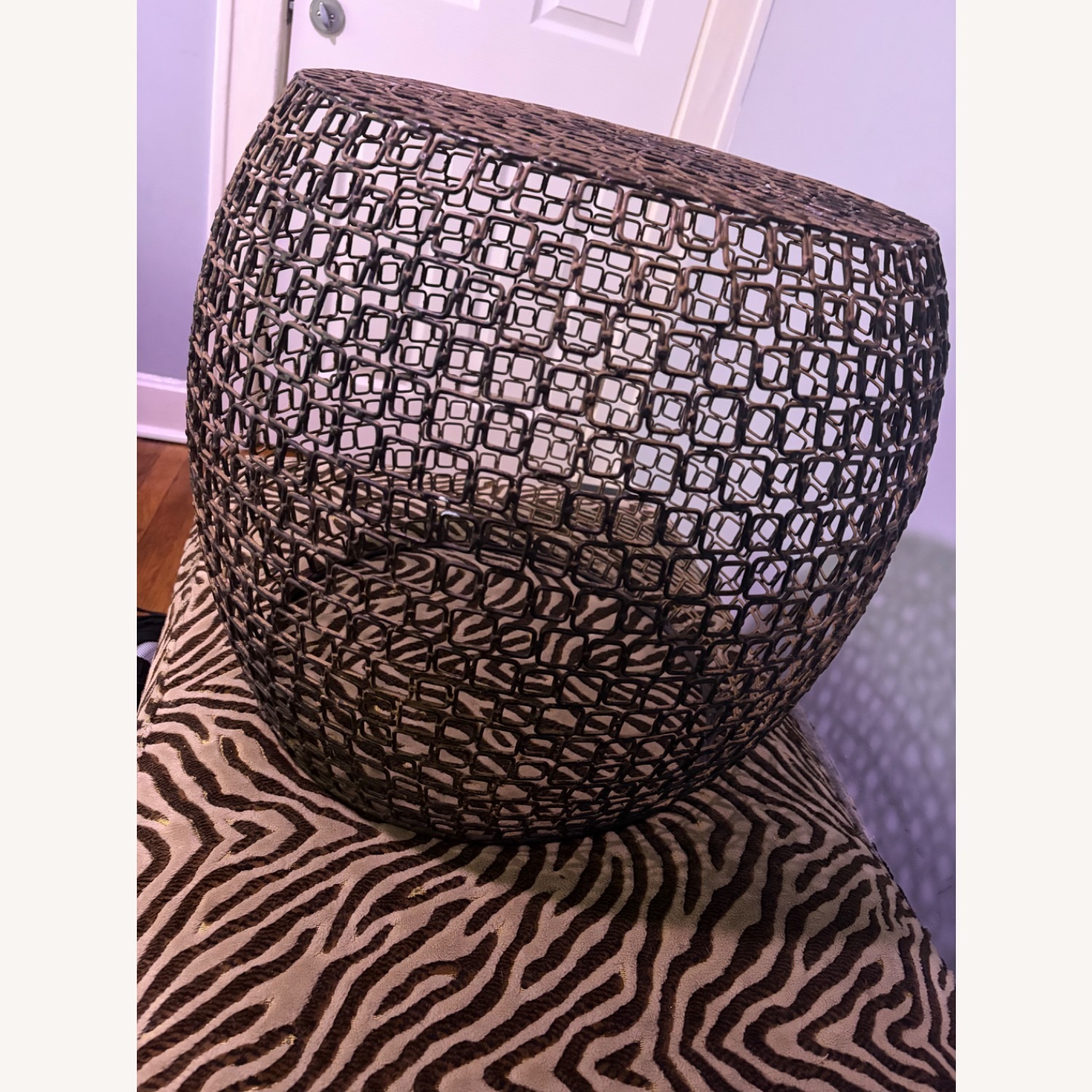 Metal Drum Side Table Side Table - image-3