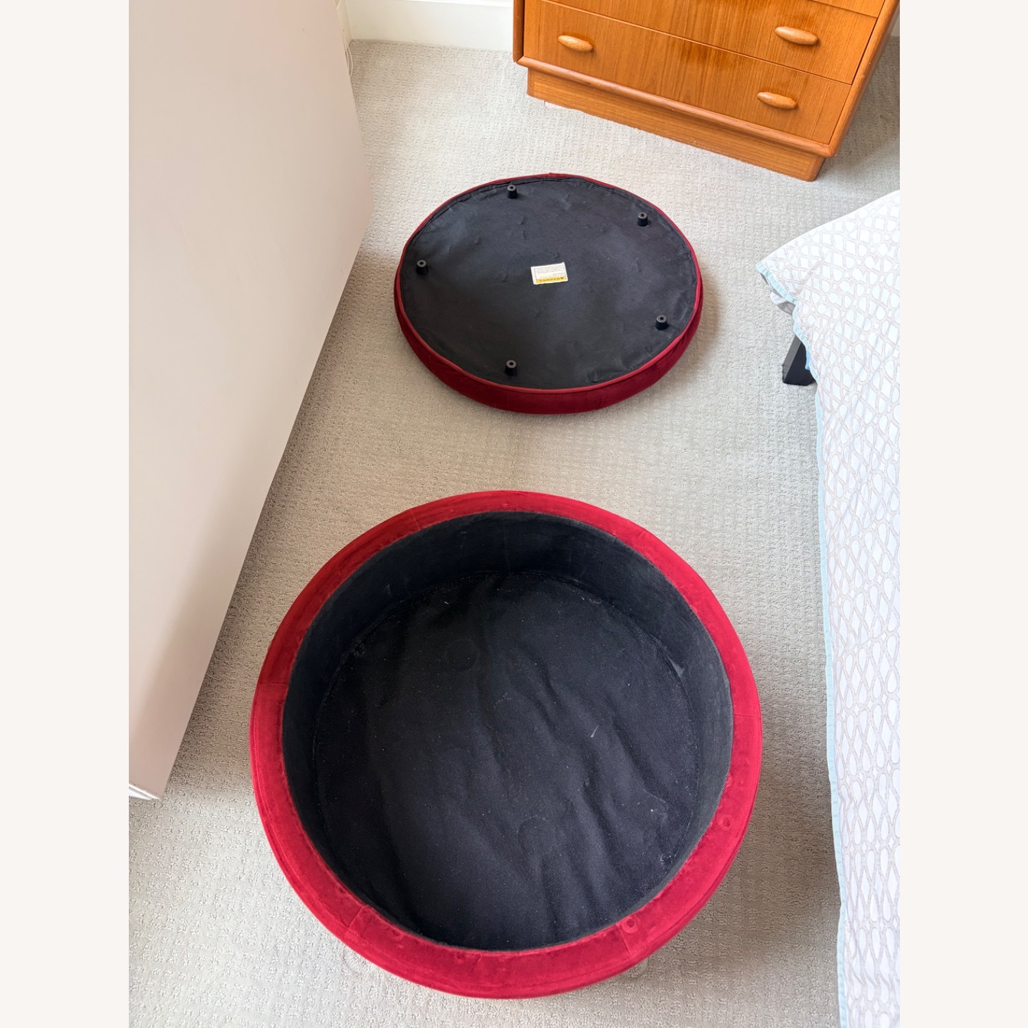 Target Hopepop Red Fabric Storage Ottoman - image-5