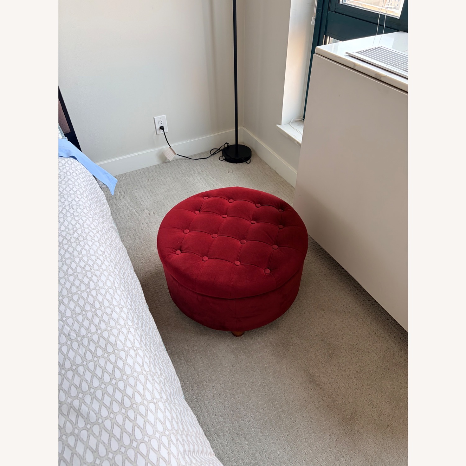 Target Hopepop Red Fabric Storage Ottoman - image-2