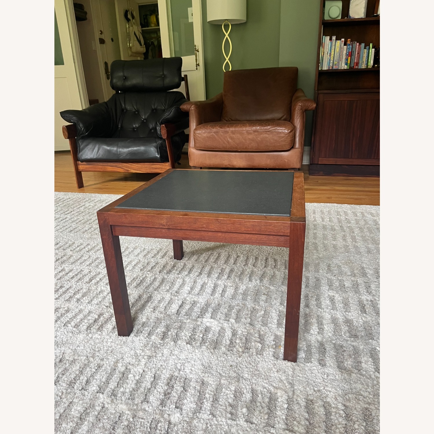 Walnut & Slate Side Table - image-2