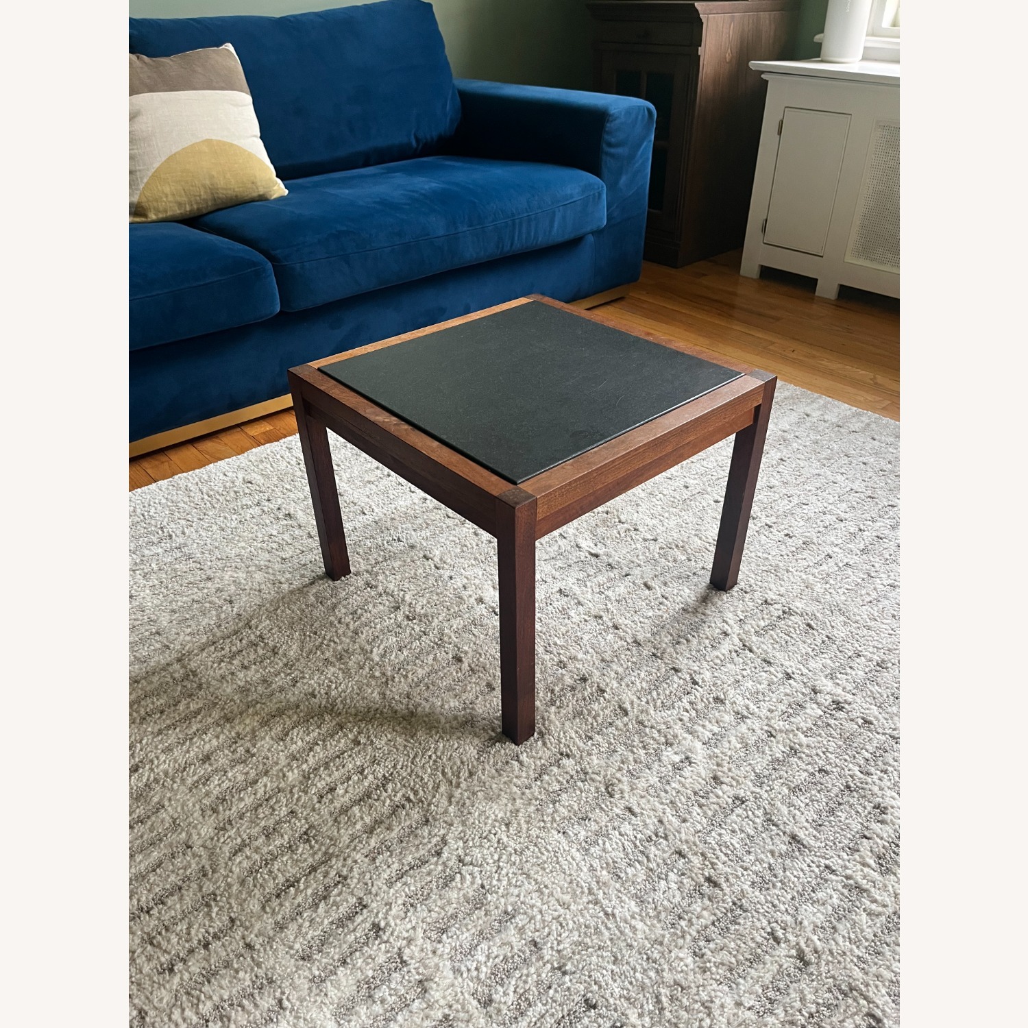 Walnut & Slate Side Table - image-1