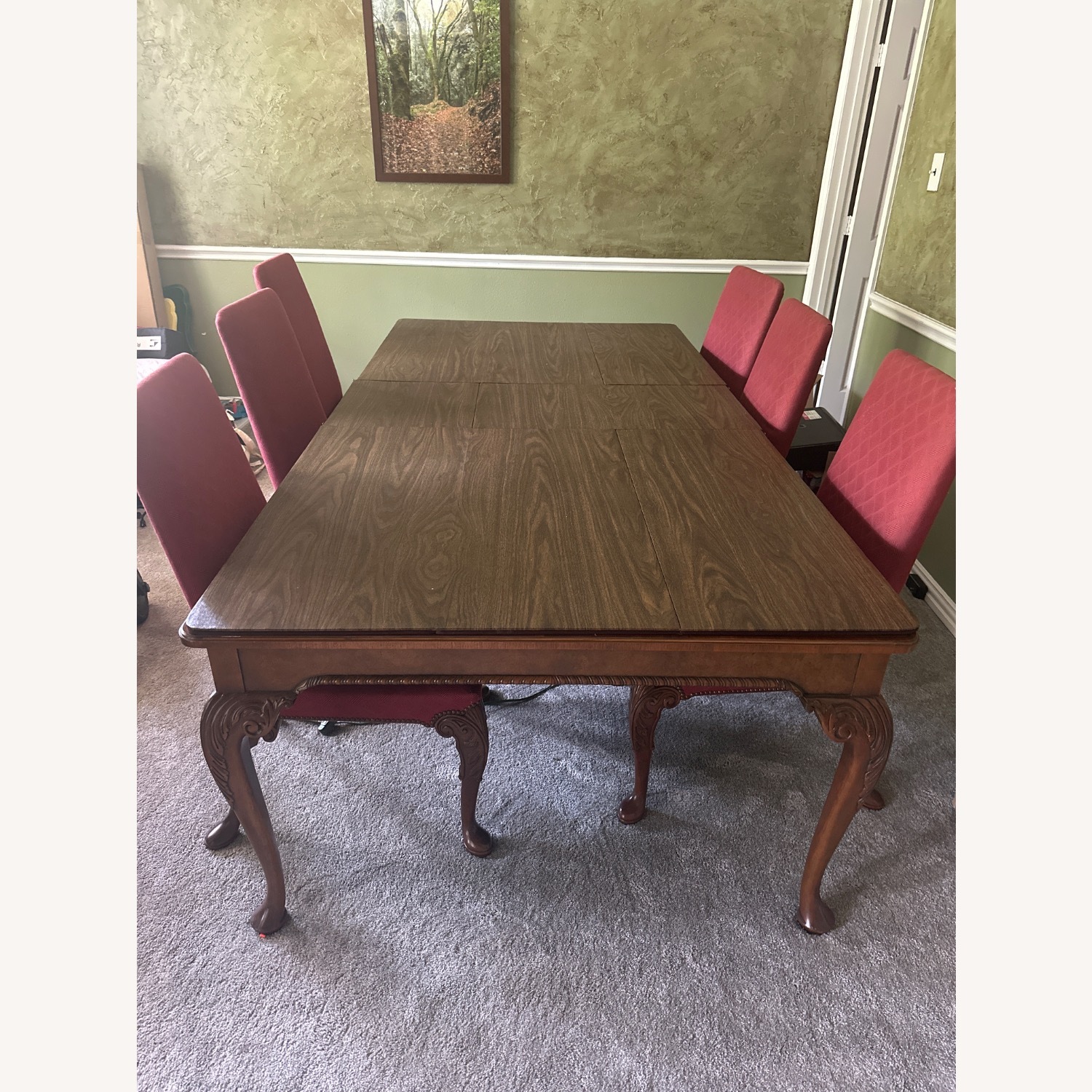Rare Queen Anne Walnut Dining Table  - image-2