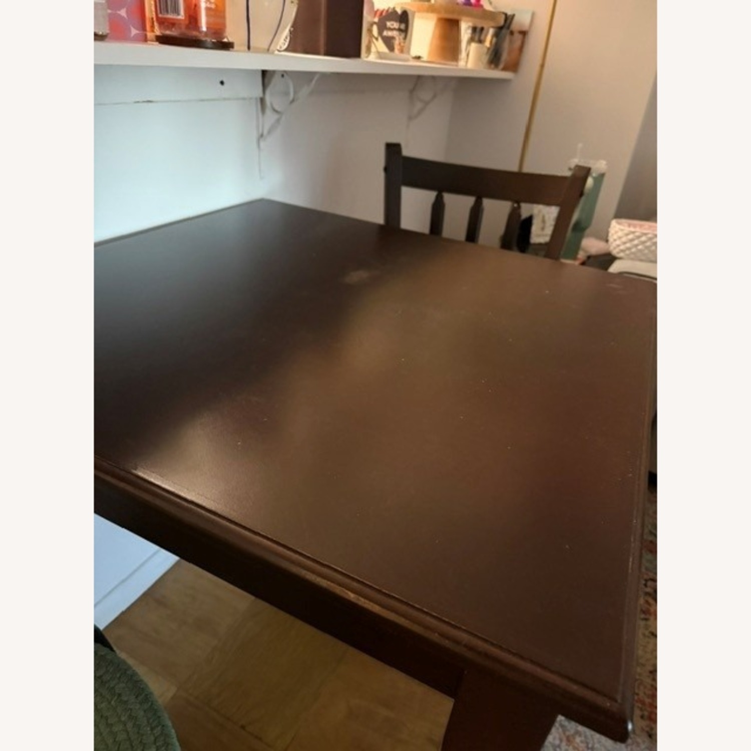 Vintage/Antique Finds Dark Brown Wood Dining Set - image-2