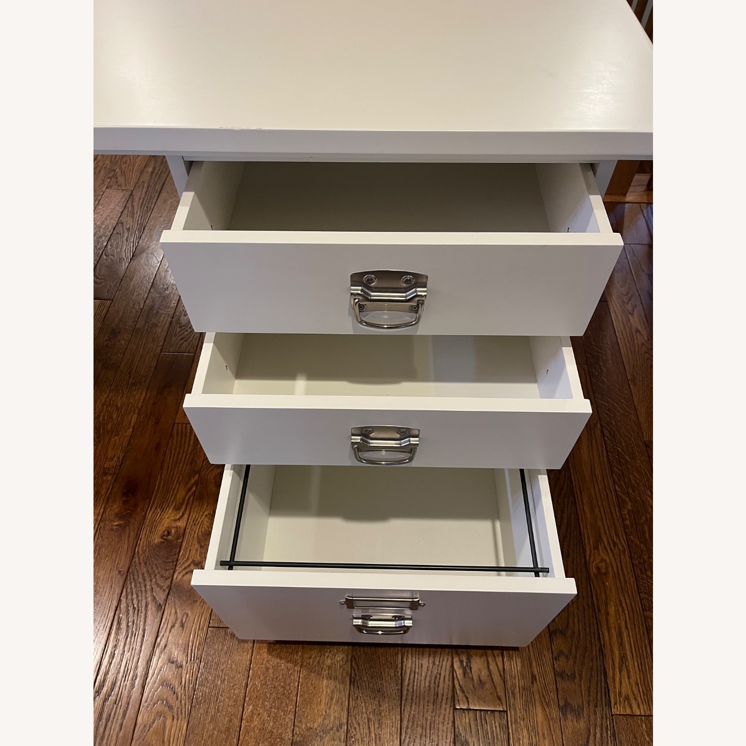 Pottery Barn White Bedford Desk - image-3
