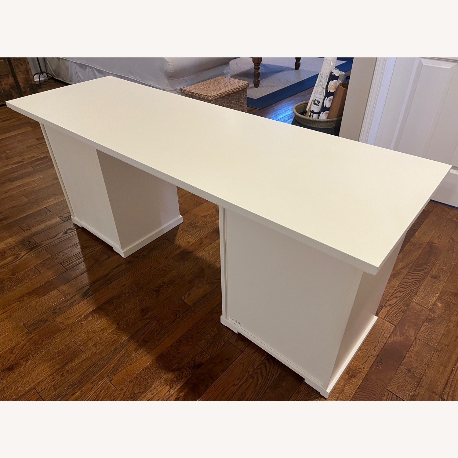 Pottery Barn White Bedford Desk - image-2