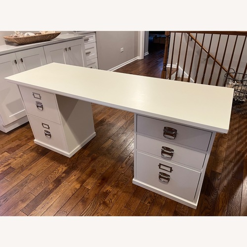 Used Pottery Barn White Bedford Desk for sale on AptDeco