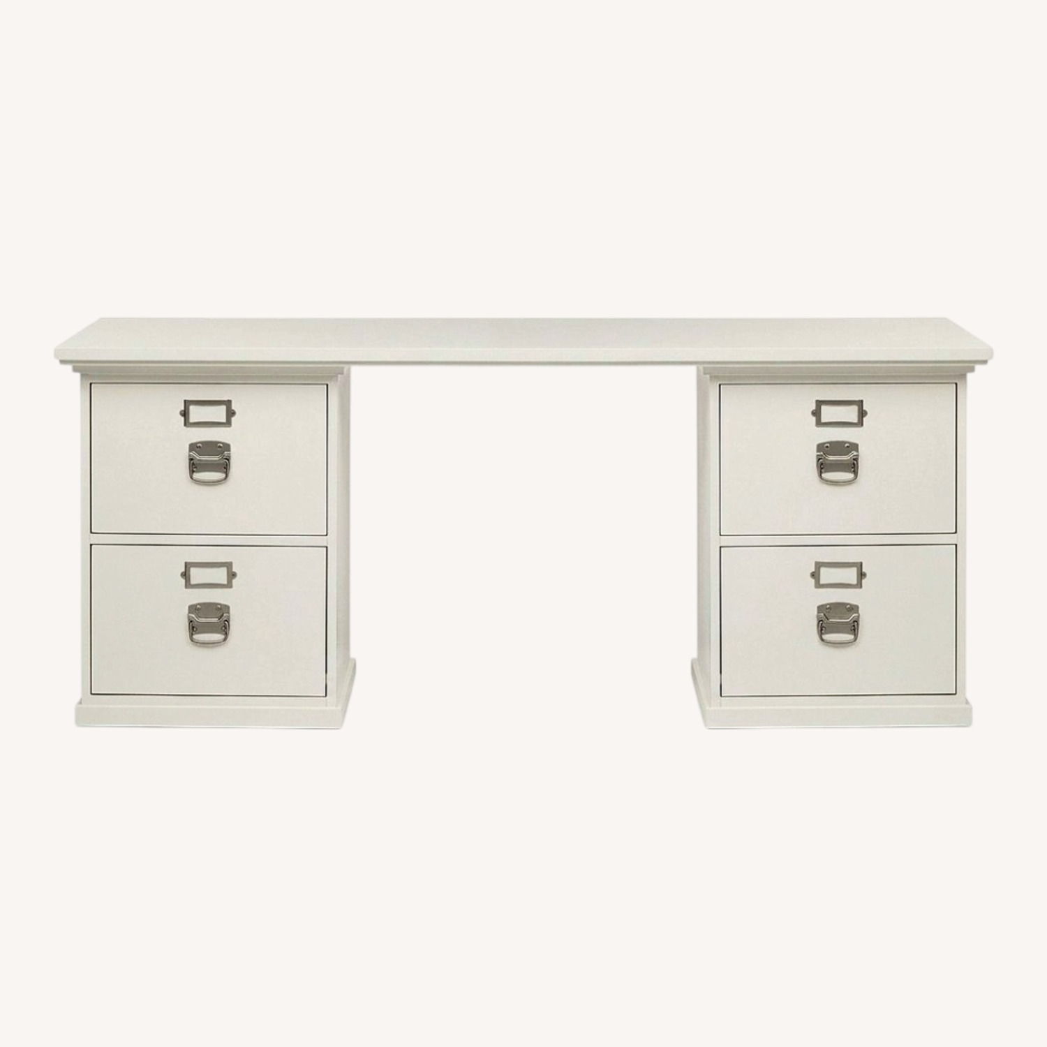 Pottery Barn White Bedford Desk - image-0