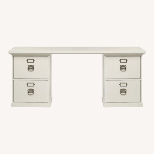 Used Pottery Barn White Bedford Desk for sale on AptDeco