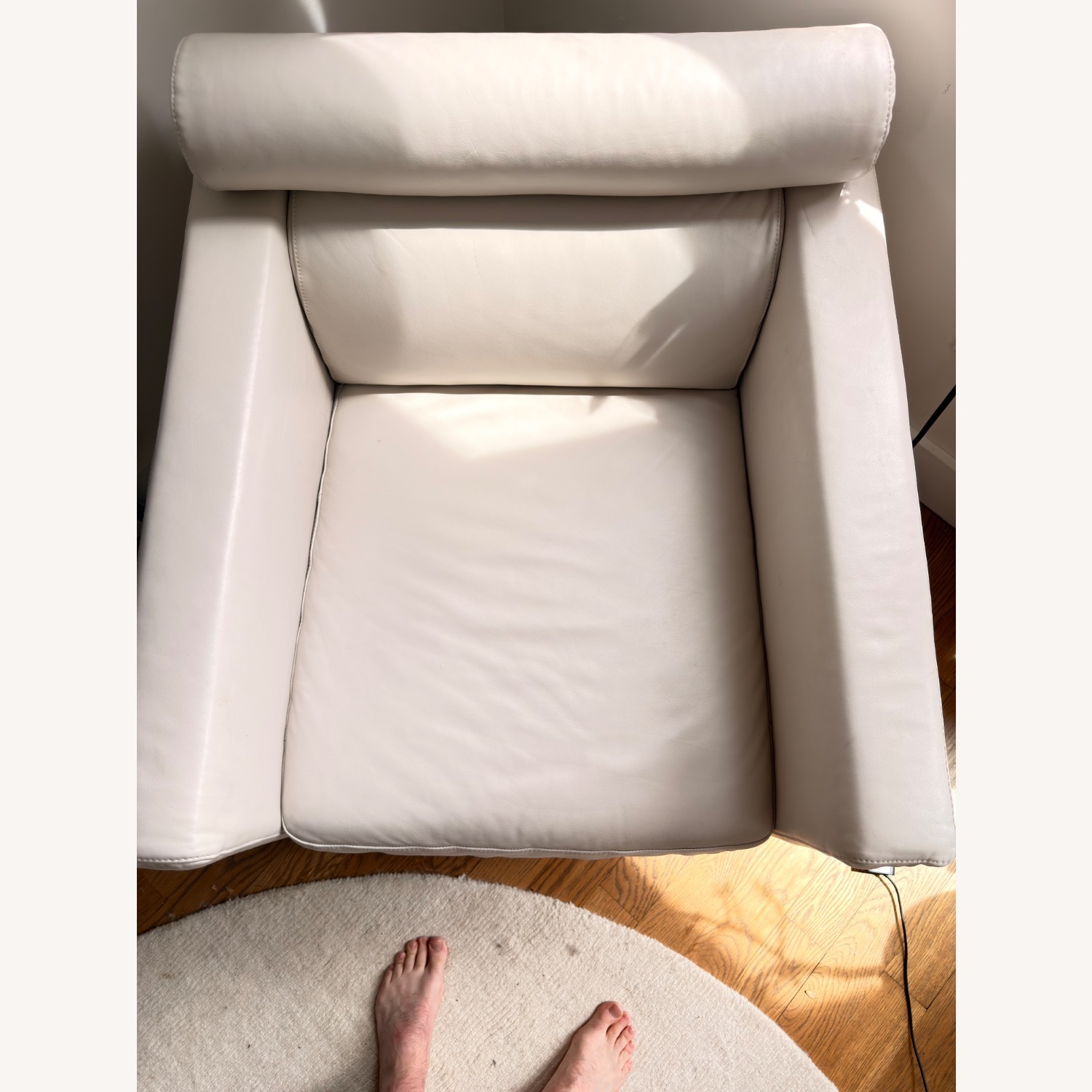 Vintage/Antique Finds White Accent Chair - image-3