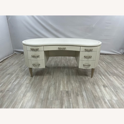 Used Michael Amini London Place Oval Executive Desk for sale on AptDeco