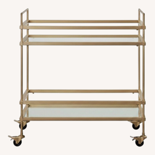 Used Gold Bar Cart for sale on AptDeco