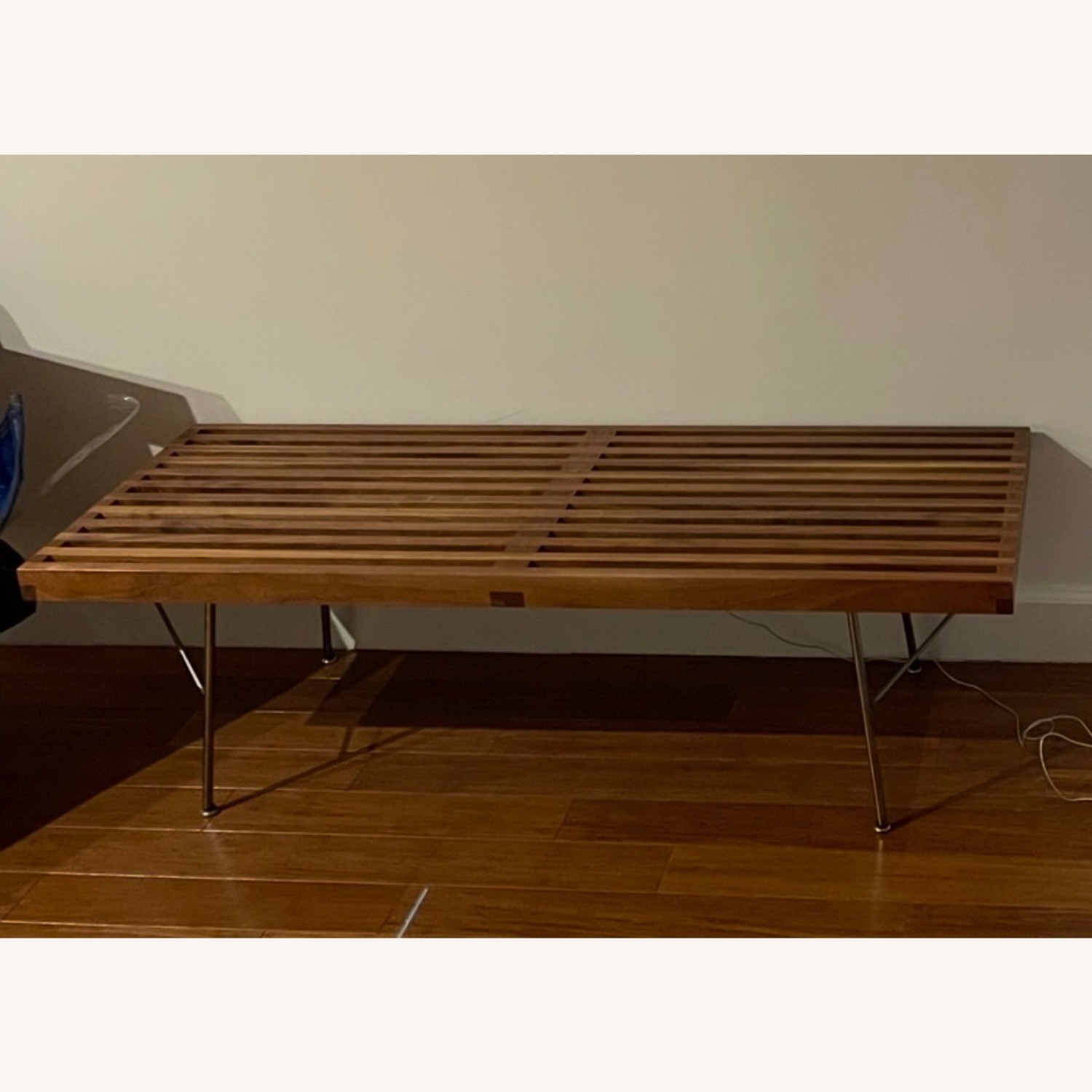 Herman Miller Dark Brown Wood Bench - image-3