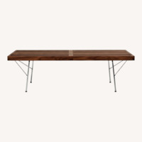 Herman Miller Dark Brown Wood Bench