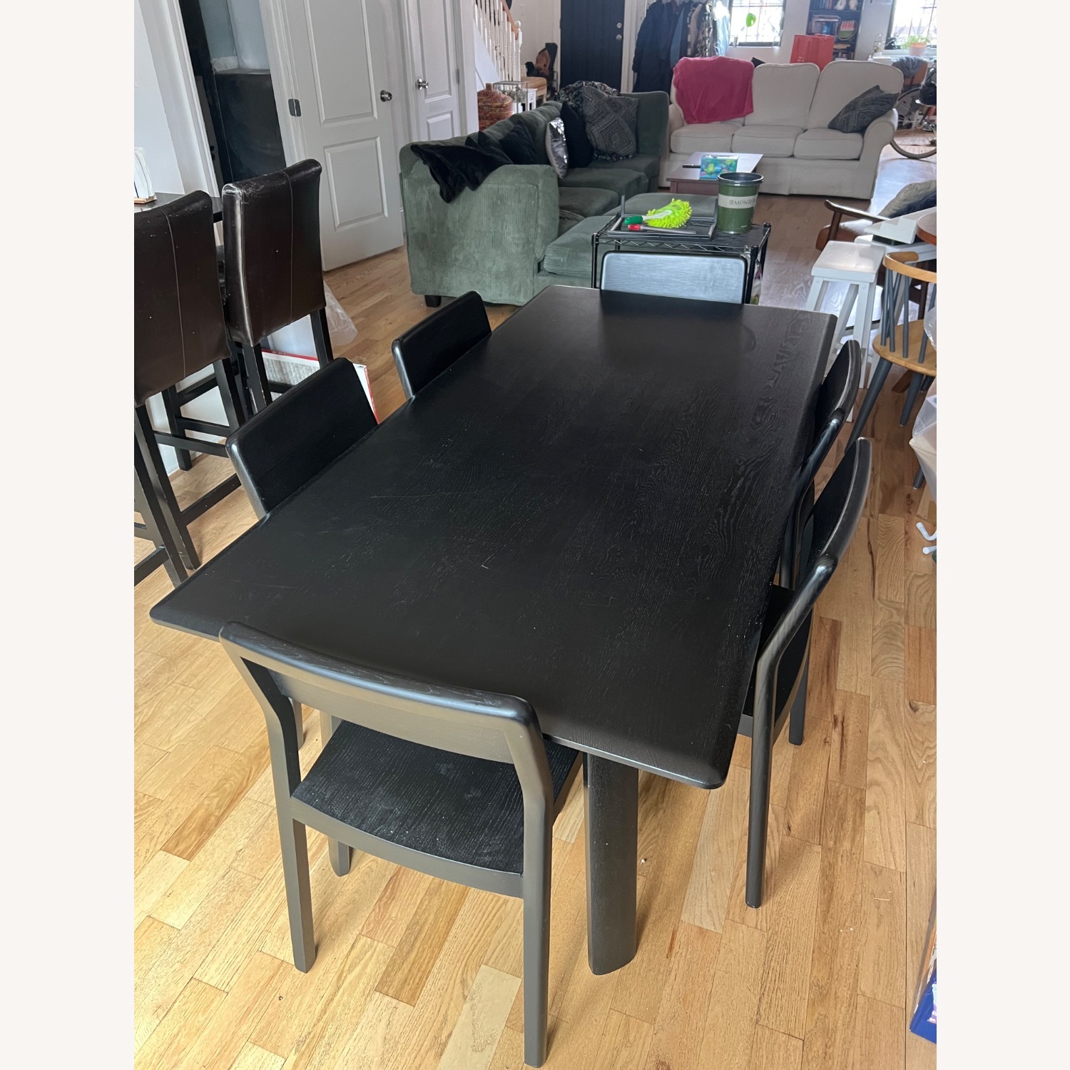 Hem Solid Oak Wood Scandinavian Black Dining table - image-4