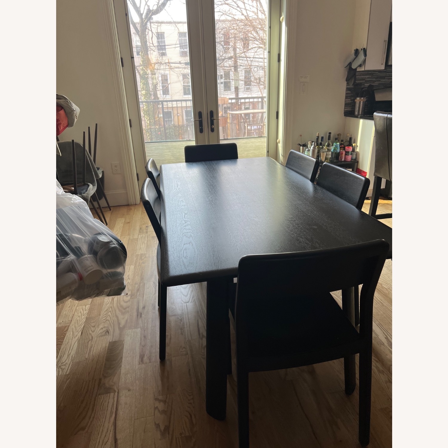 Hem Solid Oak Wood Scandinavian Black Dining table - image-2