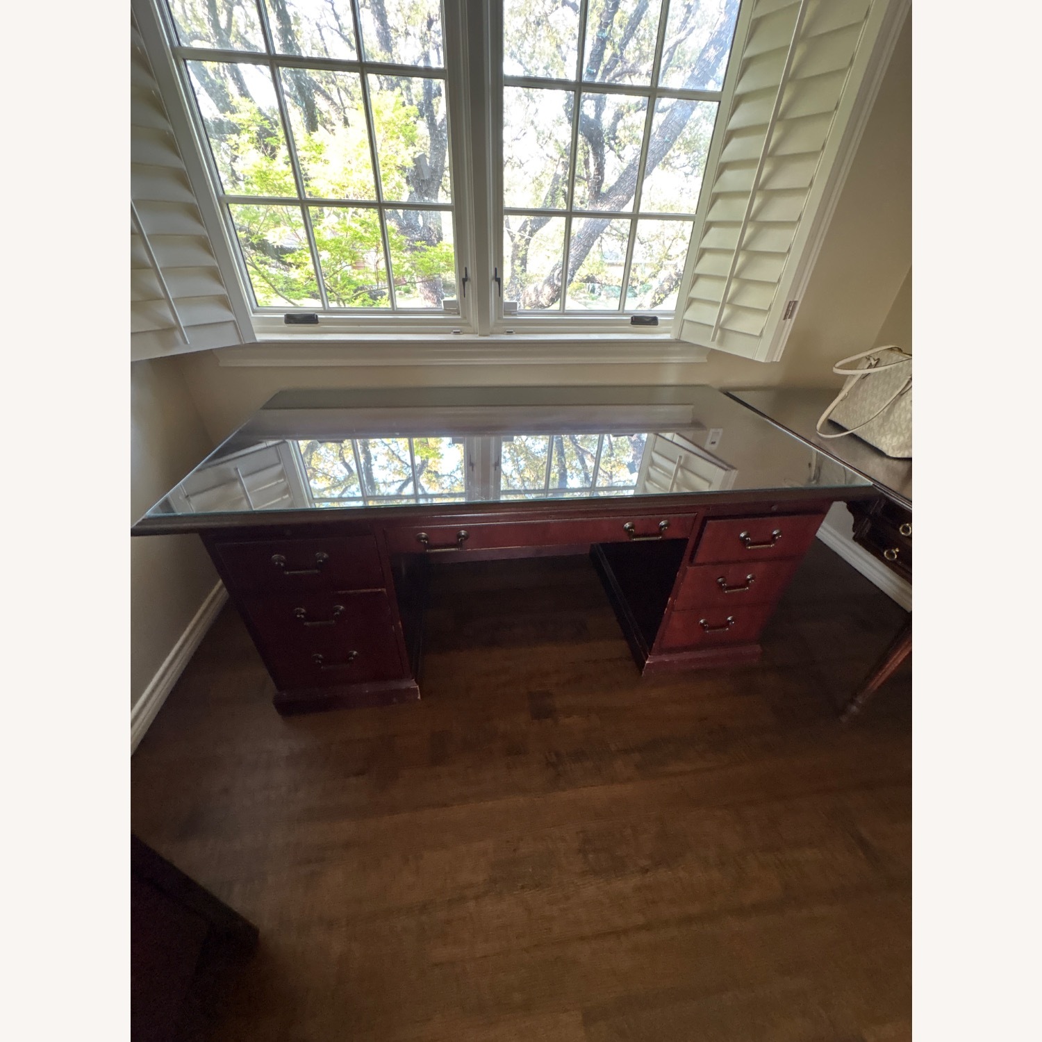 Lawyers Office Desk and Credenza - image-1