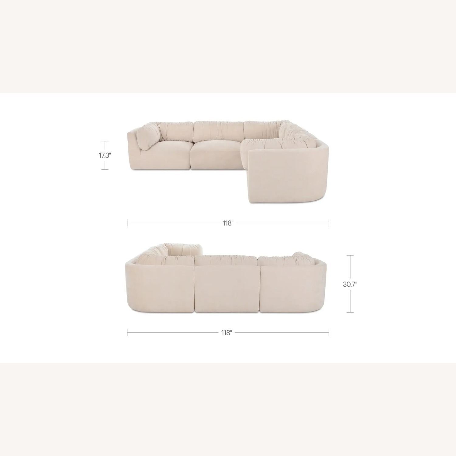 Matina Classic L Modular Sectional Oatmeal - image-1