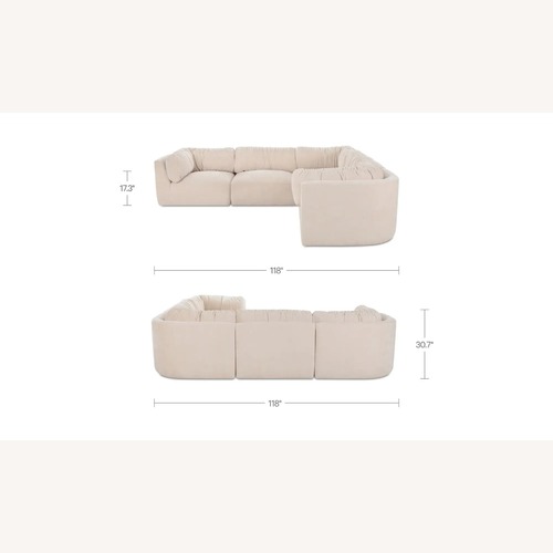 Used Matina Classic L Modular Sectional Oatmeal for sale on AptDeco