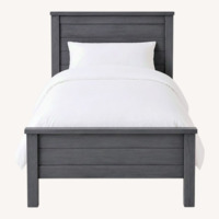 Pottery Barn Charlie Twin Bed -  Gray Finish