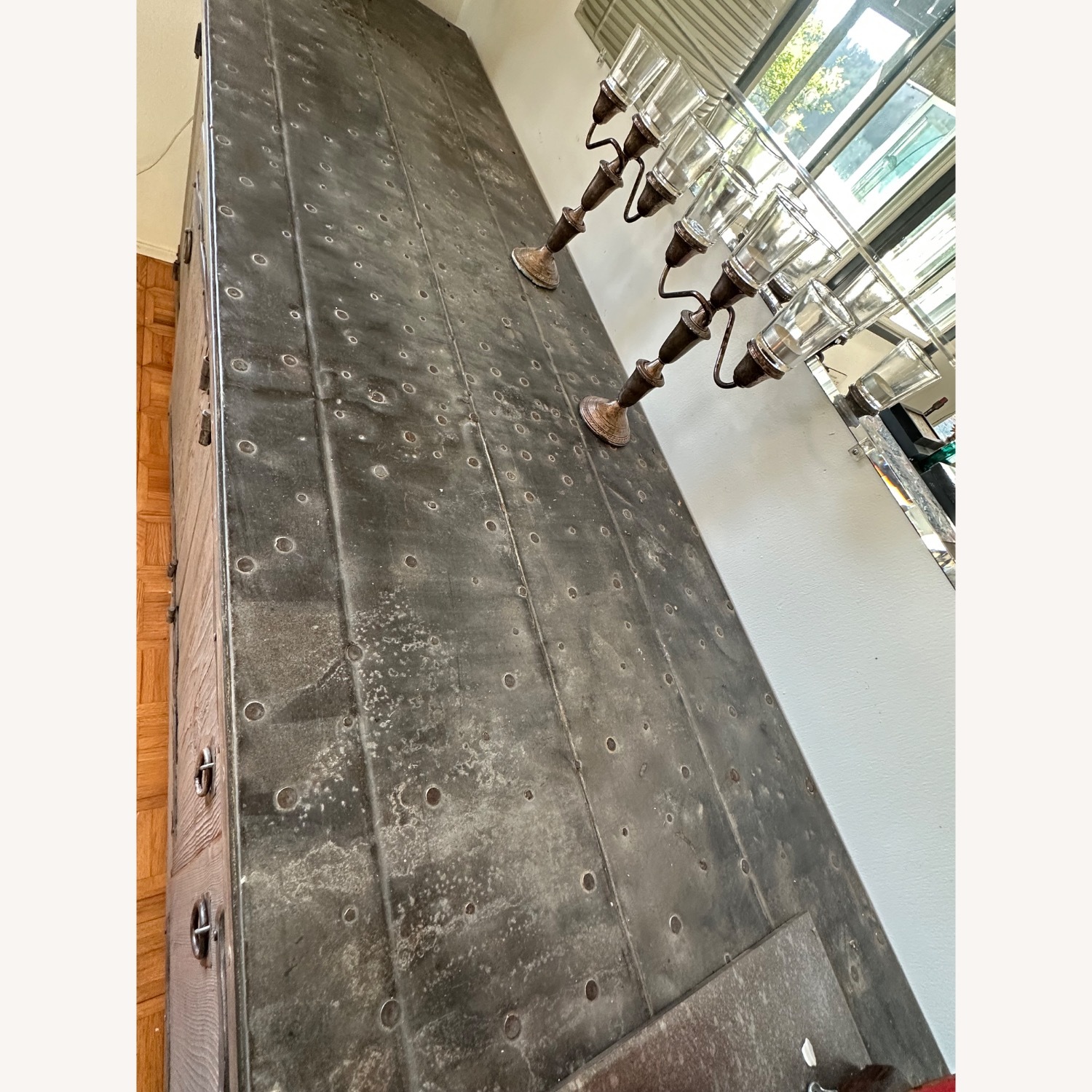 Light Gray Wood Sideboard - image-6