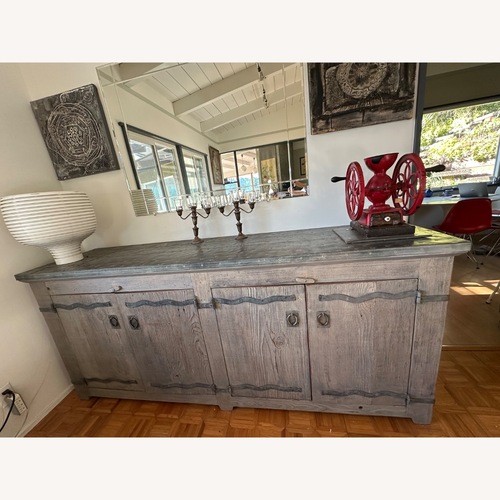 Used Light Gray Wood Sideboard for sale on AptDeco