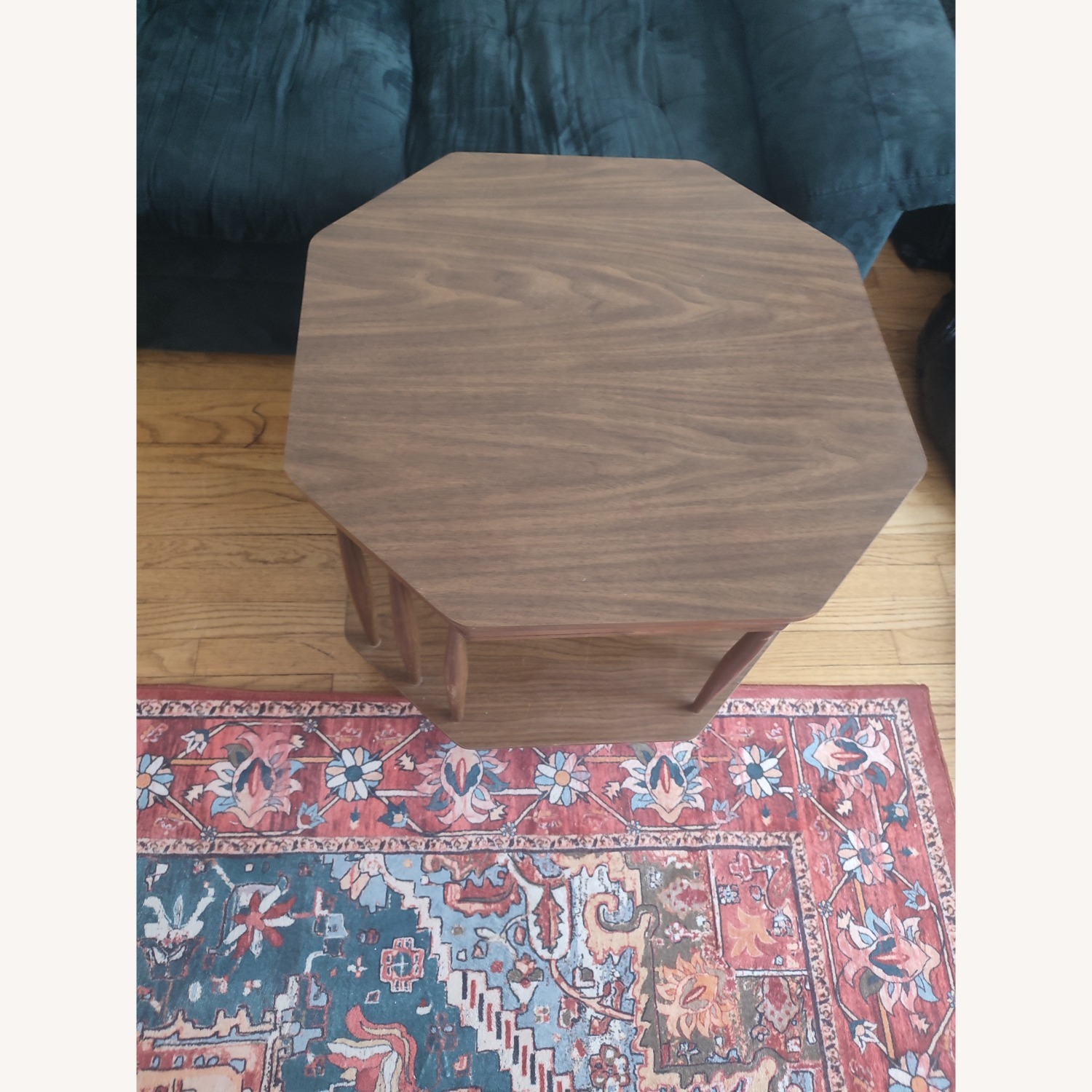 Dark Brown Wood Coffee Table - image-2