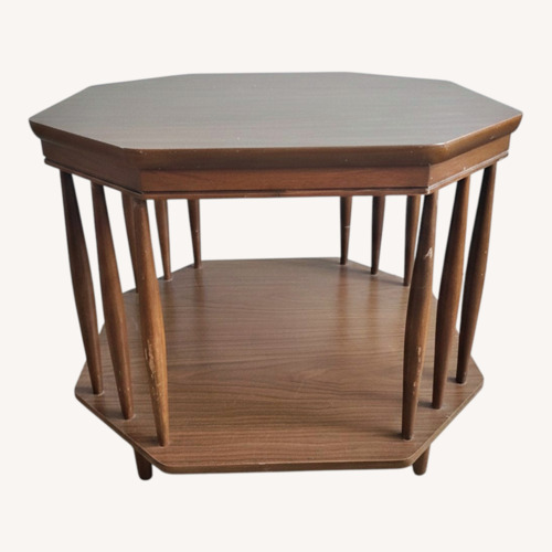 Used Dark Brown Wood Coffee Table for sale on AptDeco