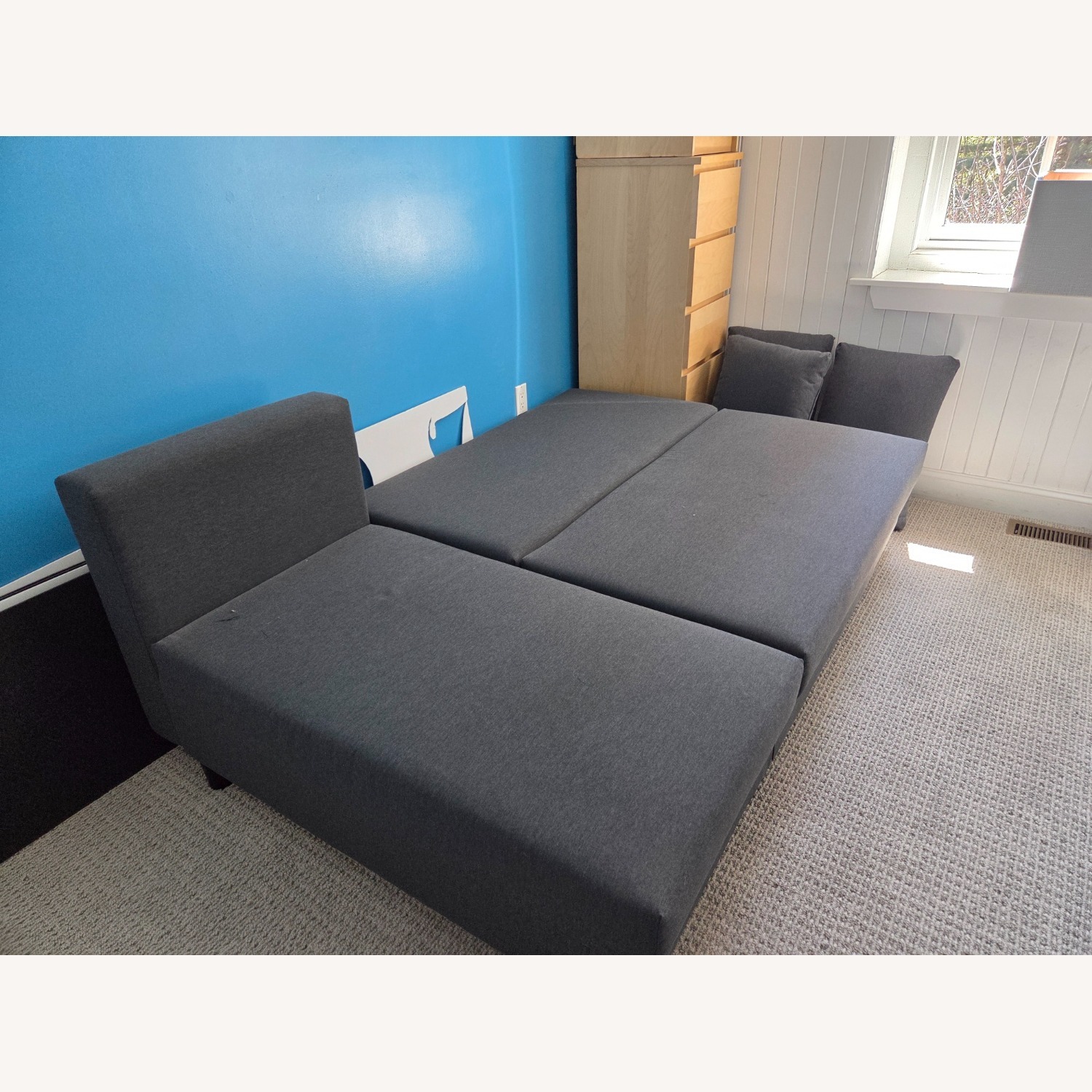 IKEA Friheten Dark Gray Fabric Sleeper Sofa - image-2