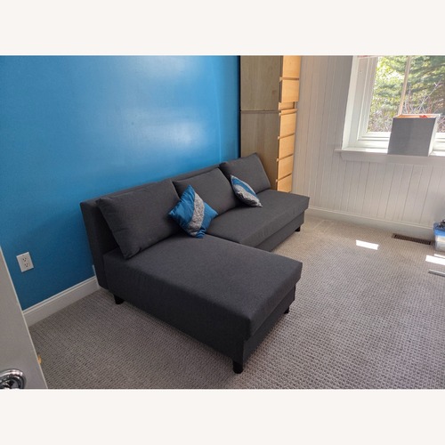 Used IKEA Friheten Dark Gray Fabric Sleeper Sofa for sale on AptDeco