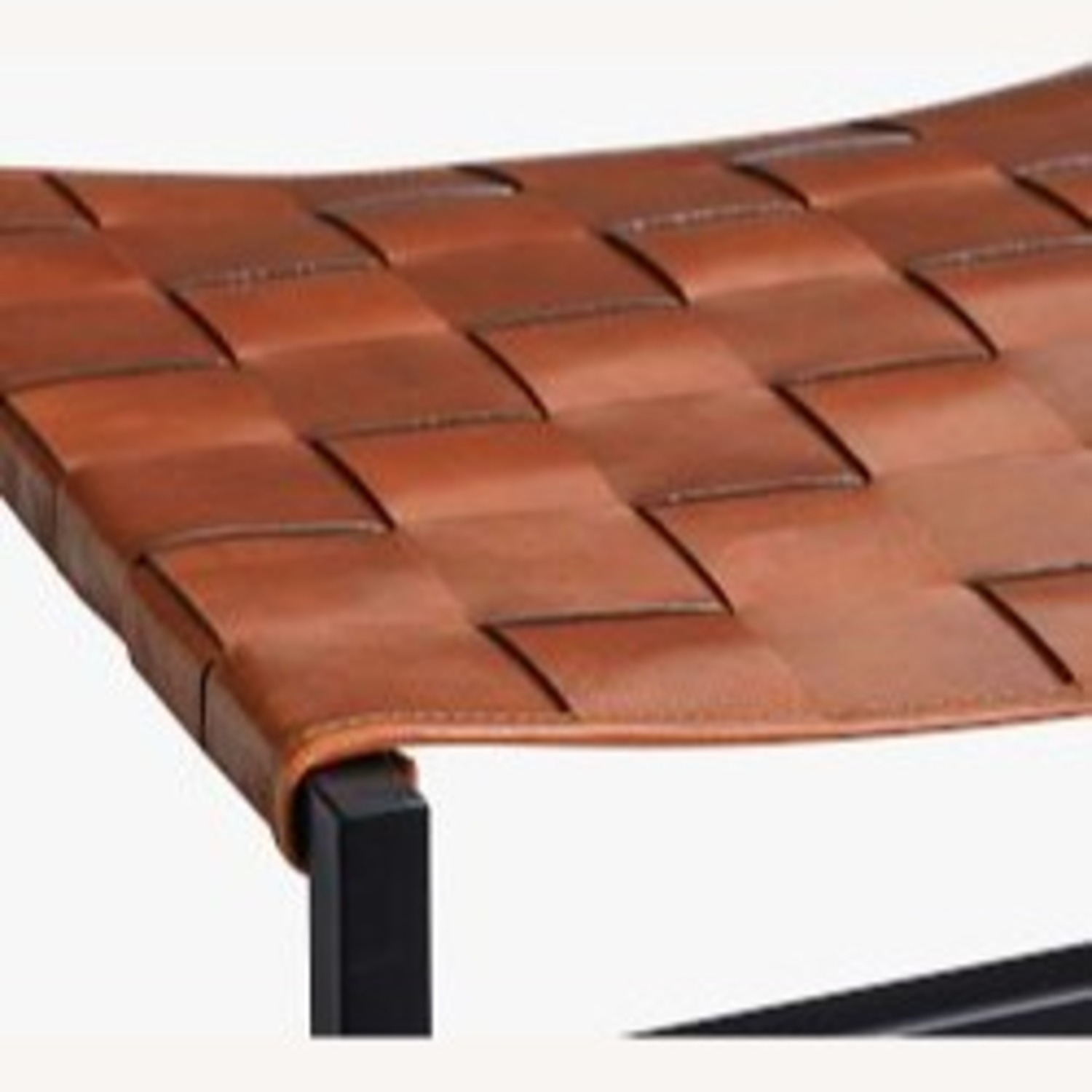 Pottery Barn Hardy Woven Leather Counter Stools - image-3