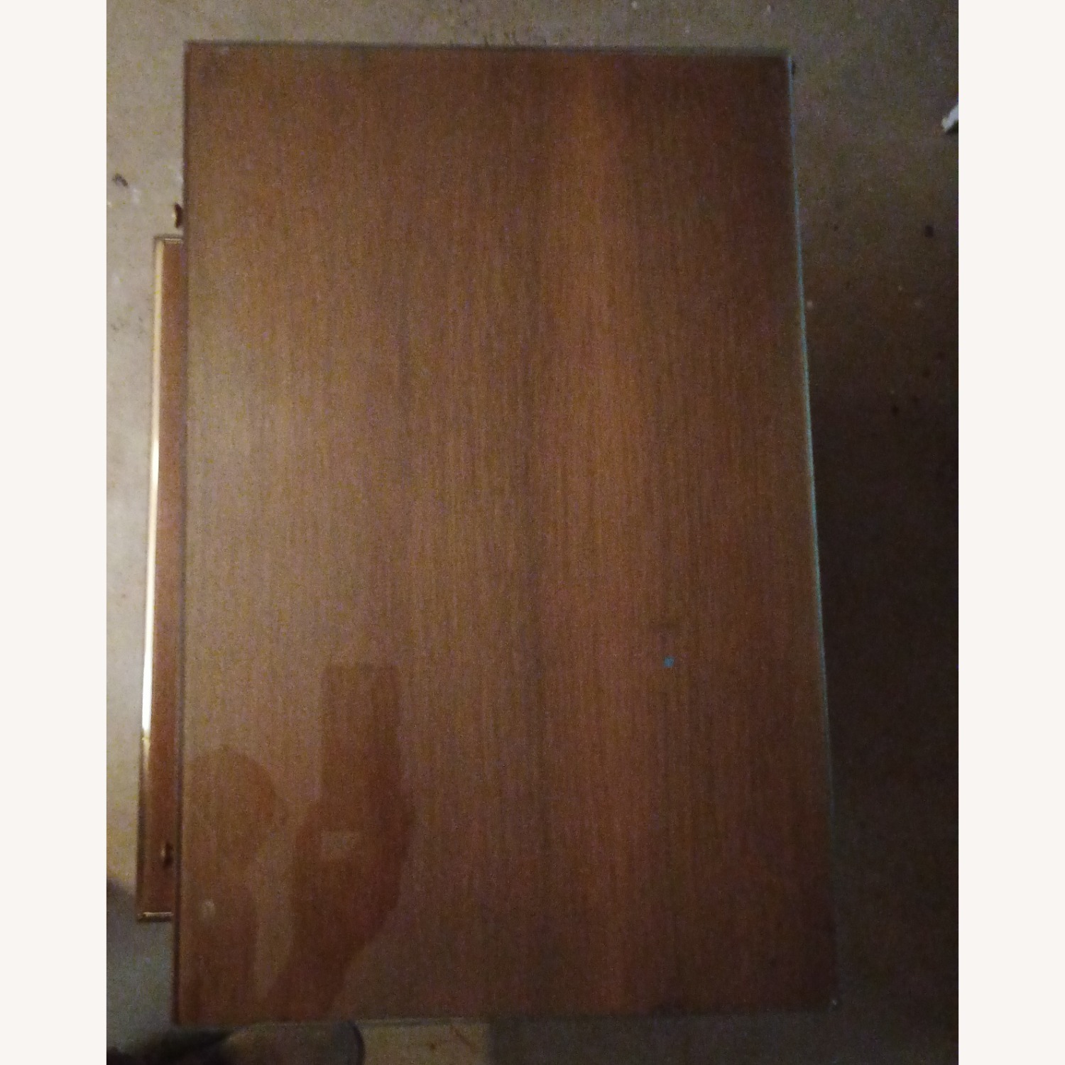 Vintage/Antique Light Brown Wood Side Table - image-9