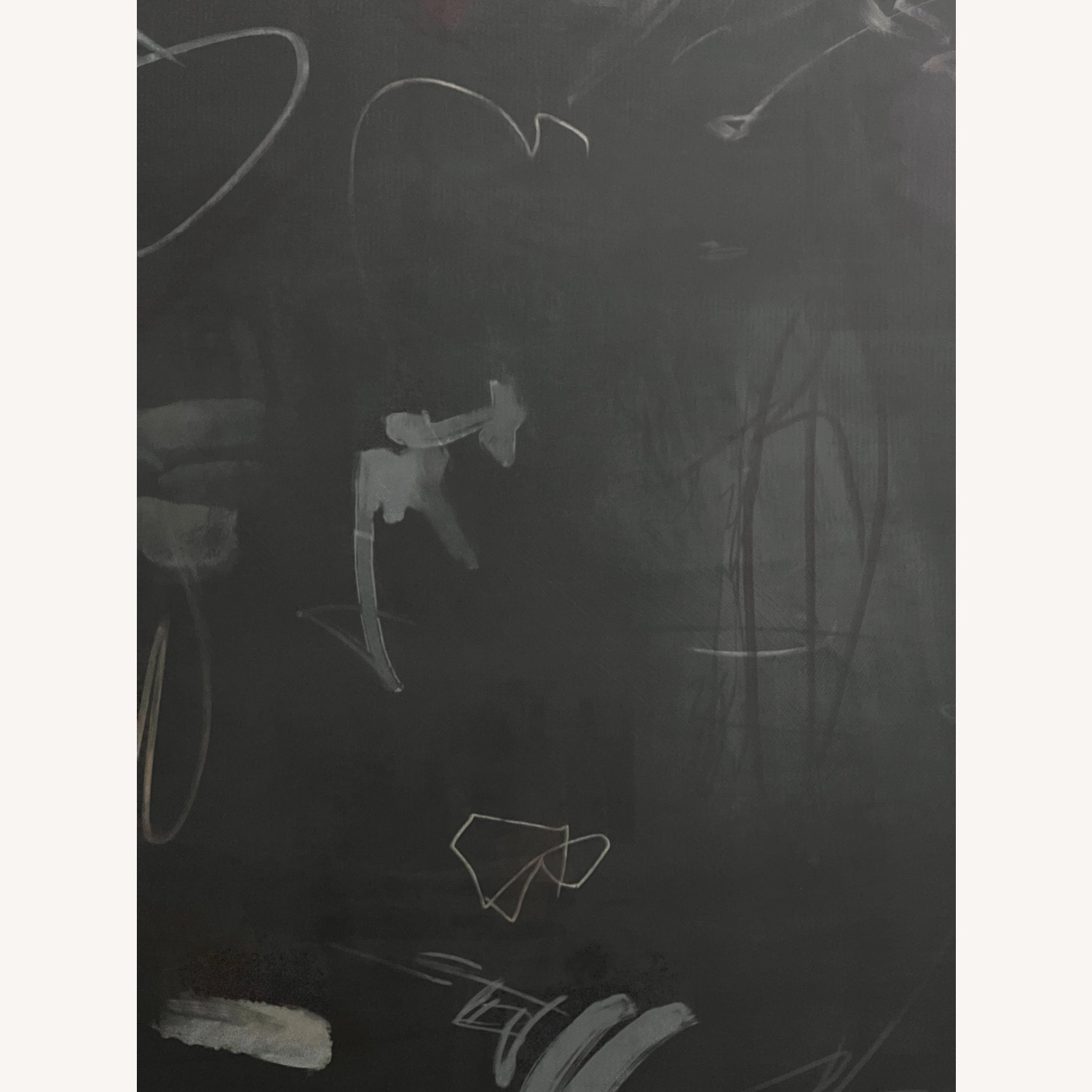 Dark Abstract Wooden Framed Canvas - image-4