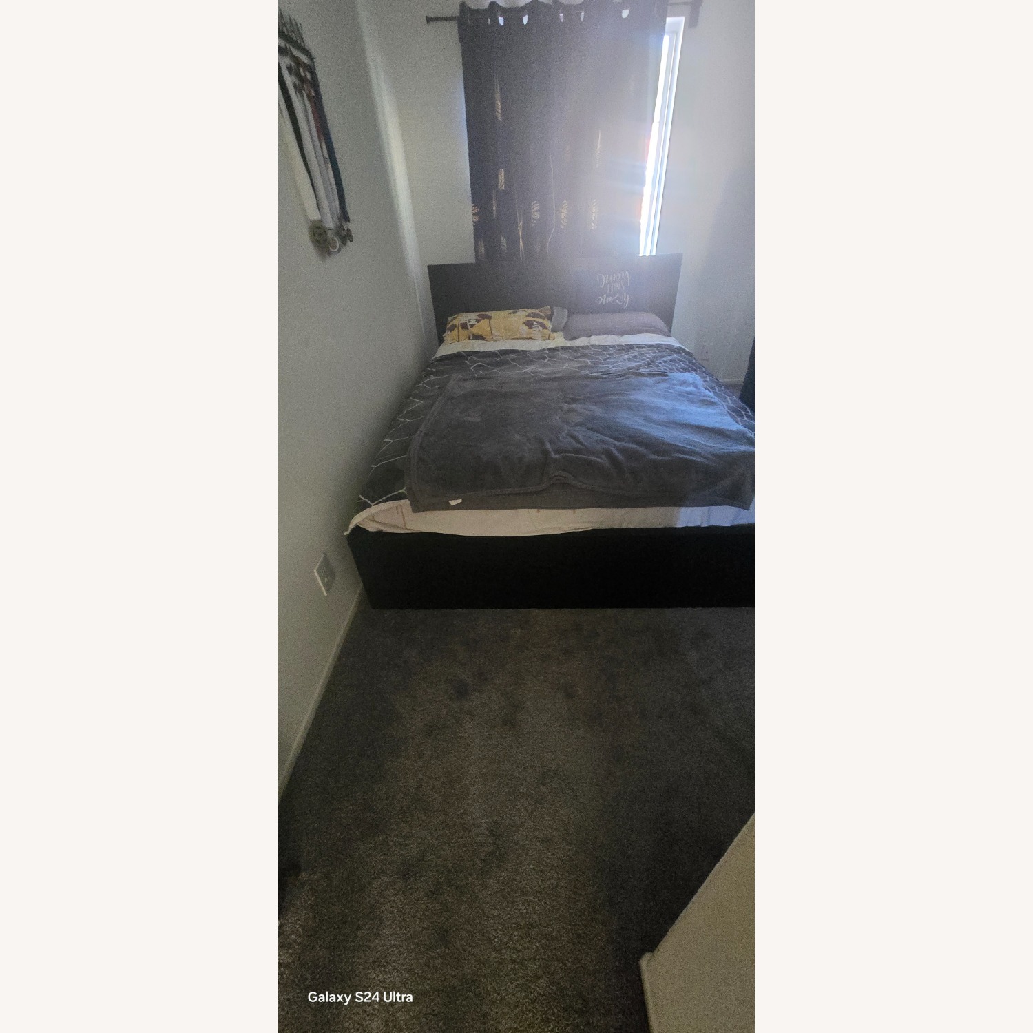 IKEA Black Queen Bed - image-1