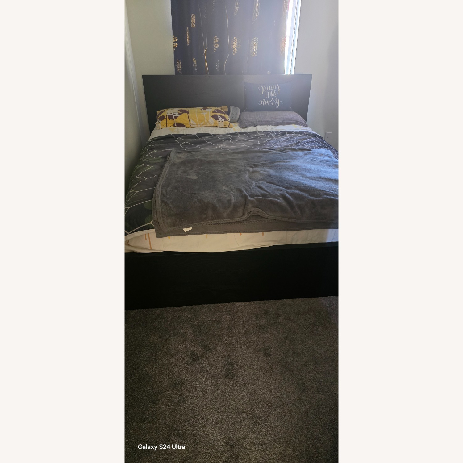 IKEA Black Queen Bed - image-2