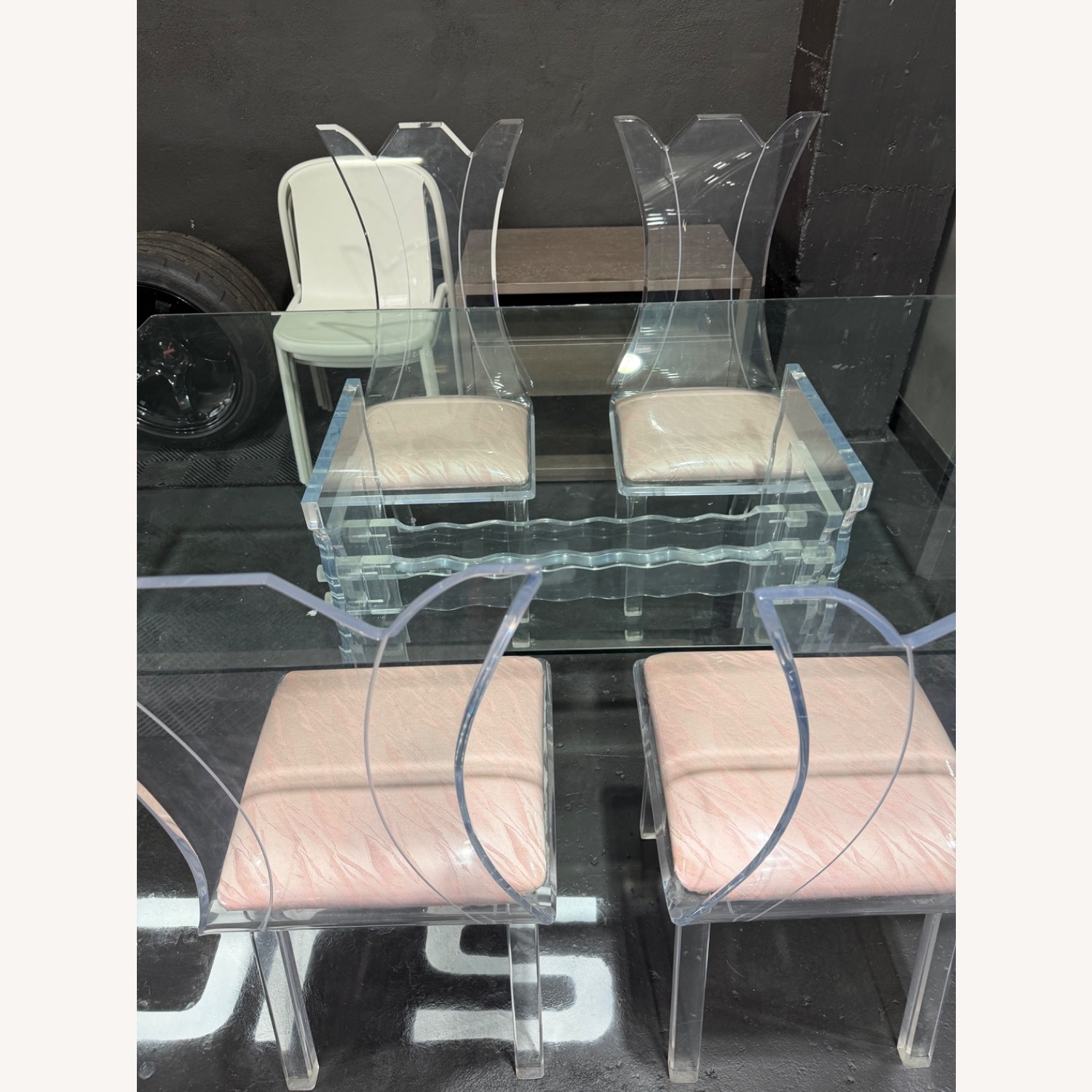 Vintage/Antique Transparent Glass Dining Sets - image-3