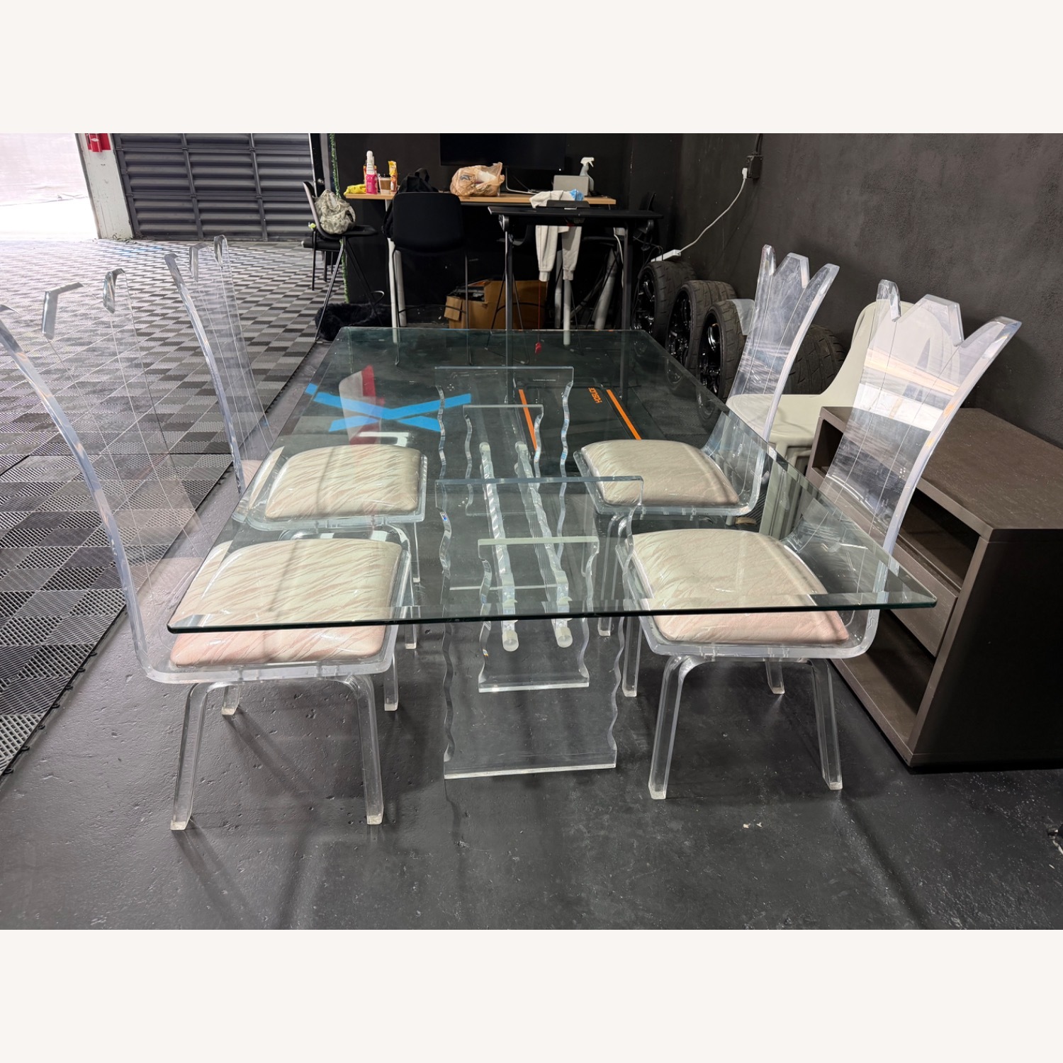 Vintage/Antique Transparent Glass Dining Sets - image-2